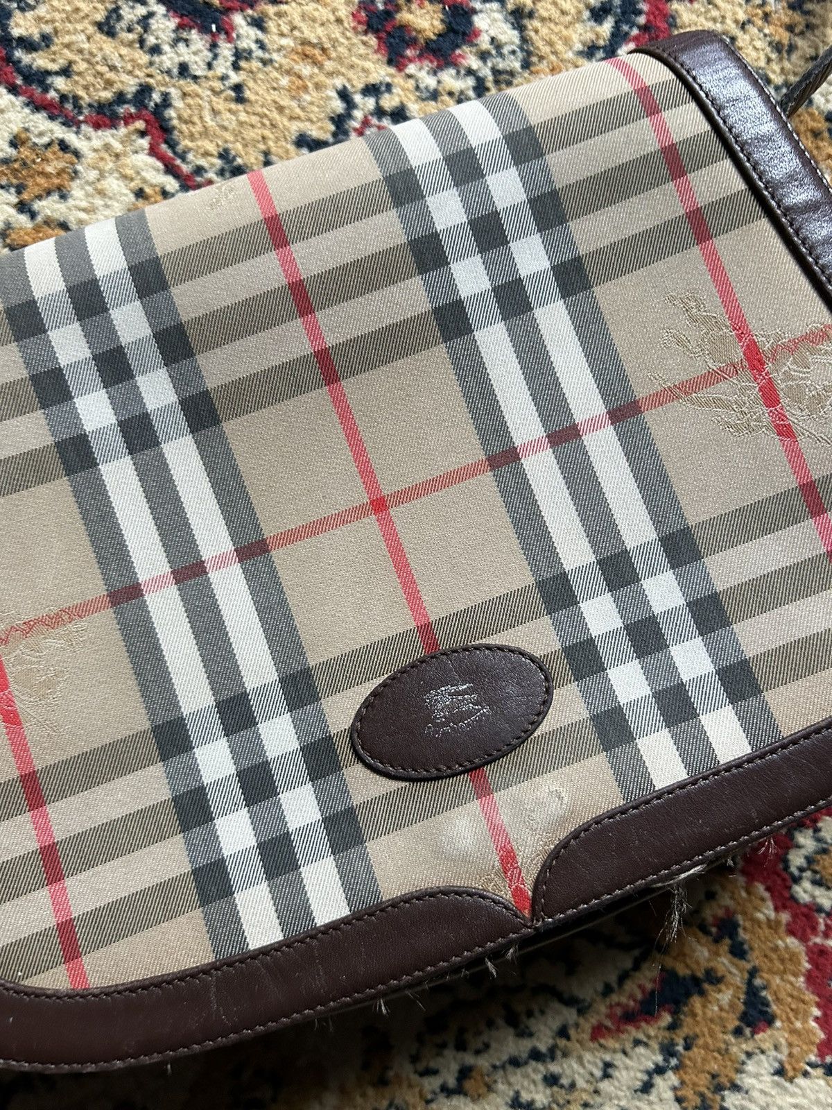 Burberry × Vintage Vintage burberry nova check shoulder bag Size ONE SIZE - 3 Thumbnail
