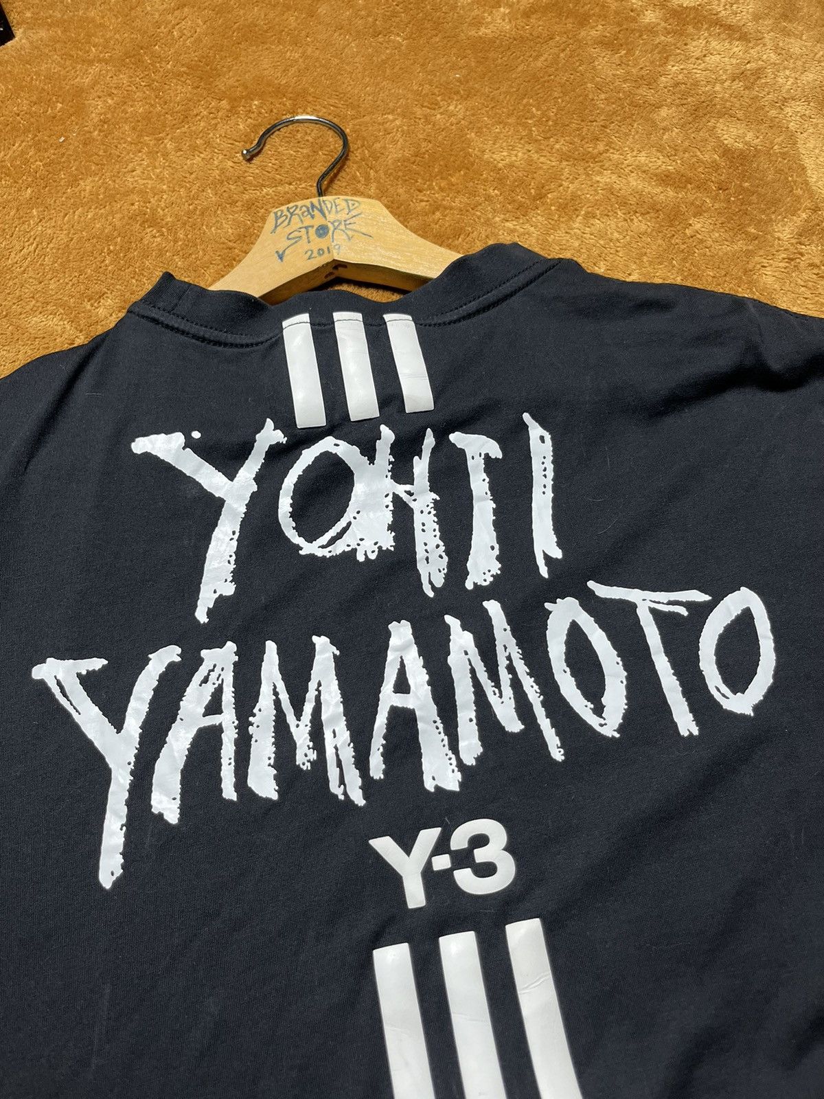 Adidas × Y-3 × Yohji Yamamoto Yohji Yamamoto Y-3 Adidas Big Logo Tee Size US L / EU 52-54 / 3 - 13 Thumbnail