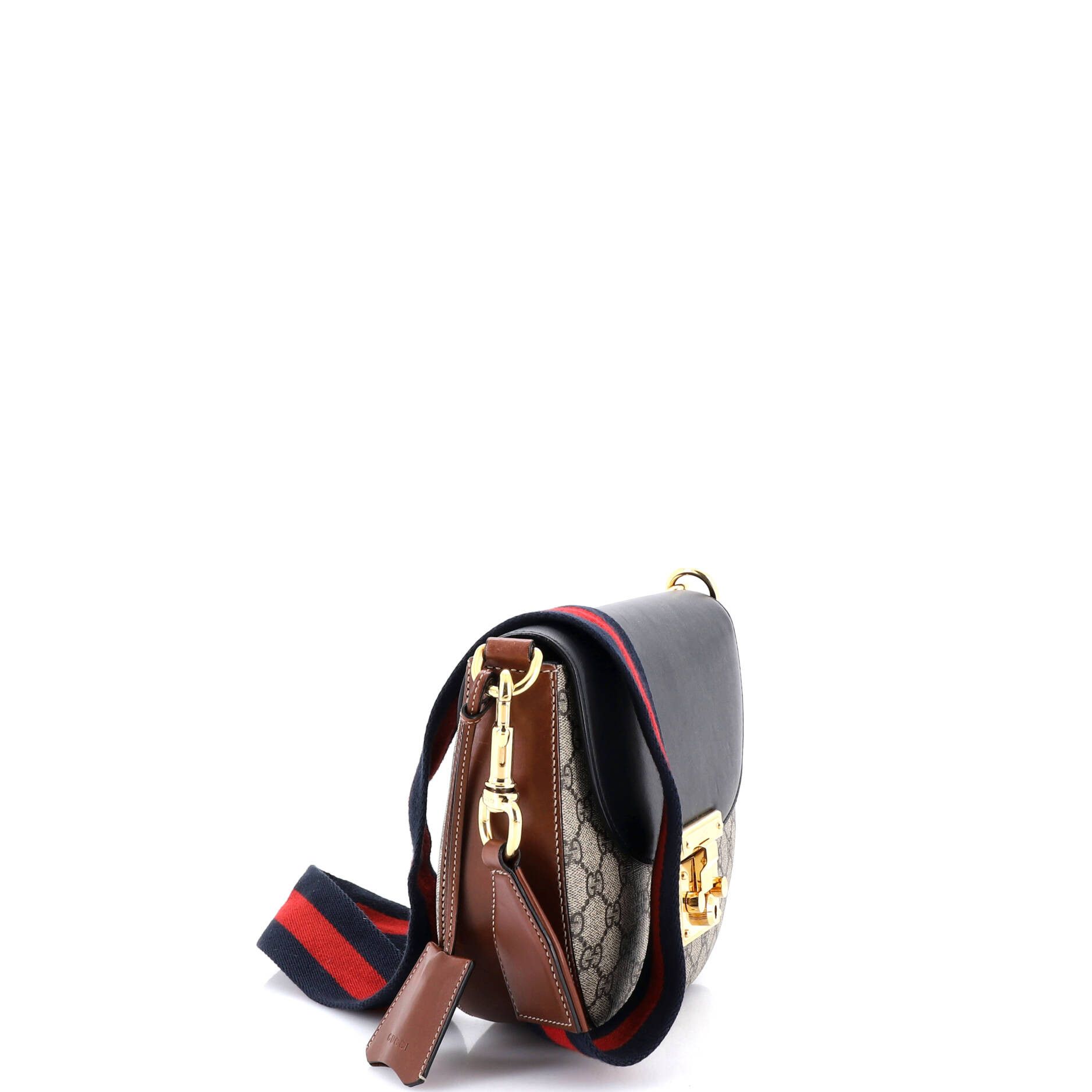 Gucci Padlock Saddle Shoulder Bag GG Coated Canvas and Leath Size ONE SIZE - 1 Thumbnail