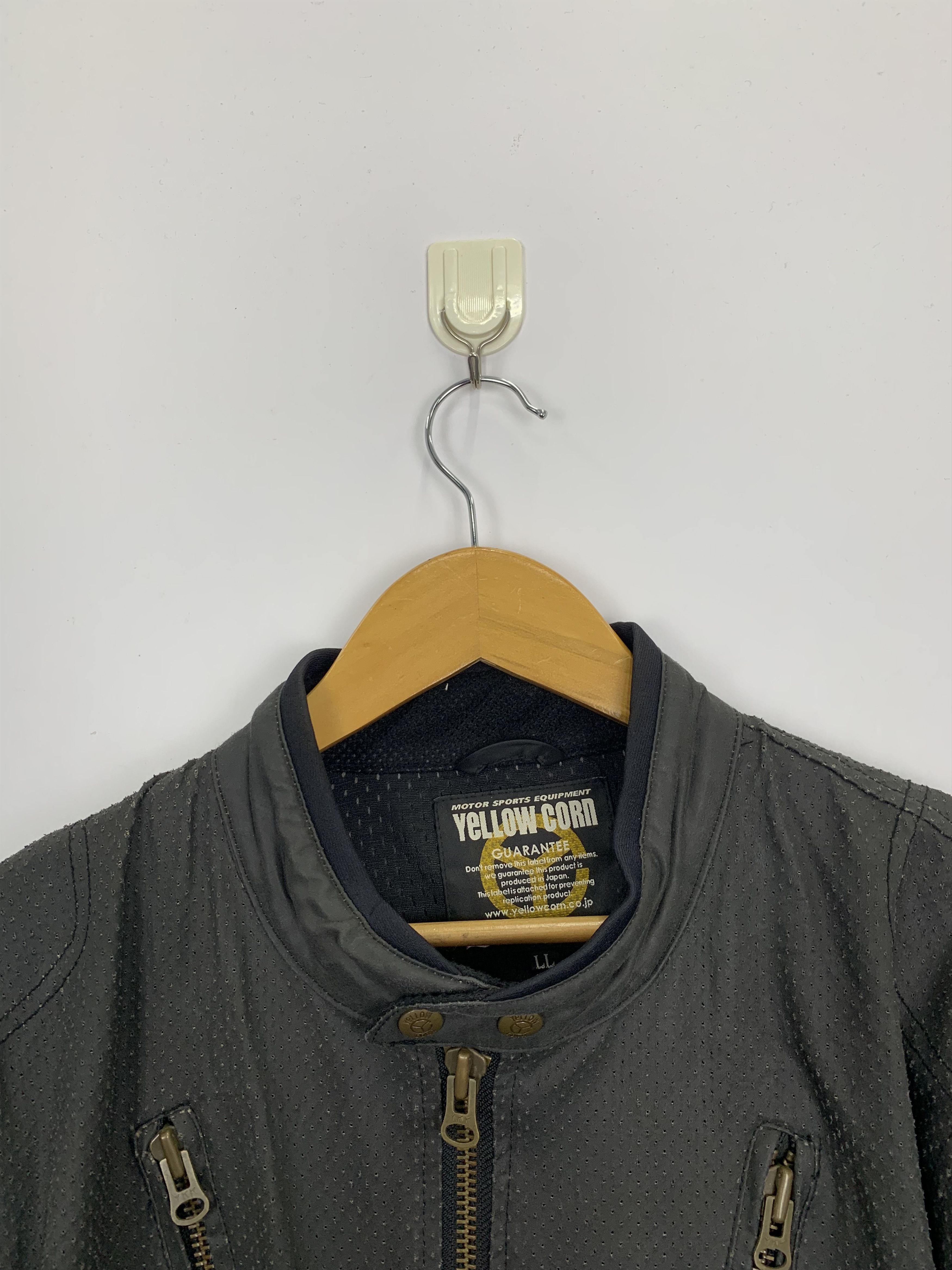 Vintage Vintage Yellow Corn Leather Motorcycle Jacket J0790 Size US XL / EU 56 / 4 - 8 Thumbnail