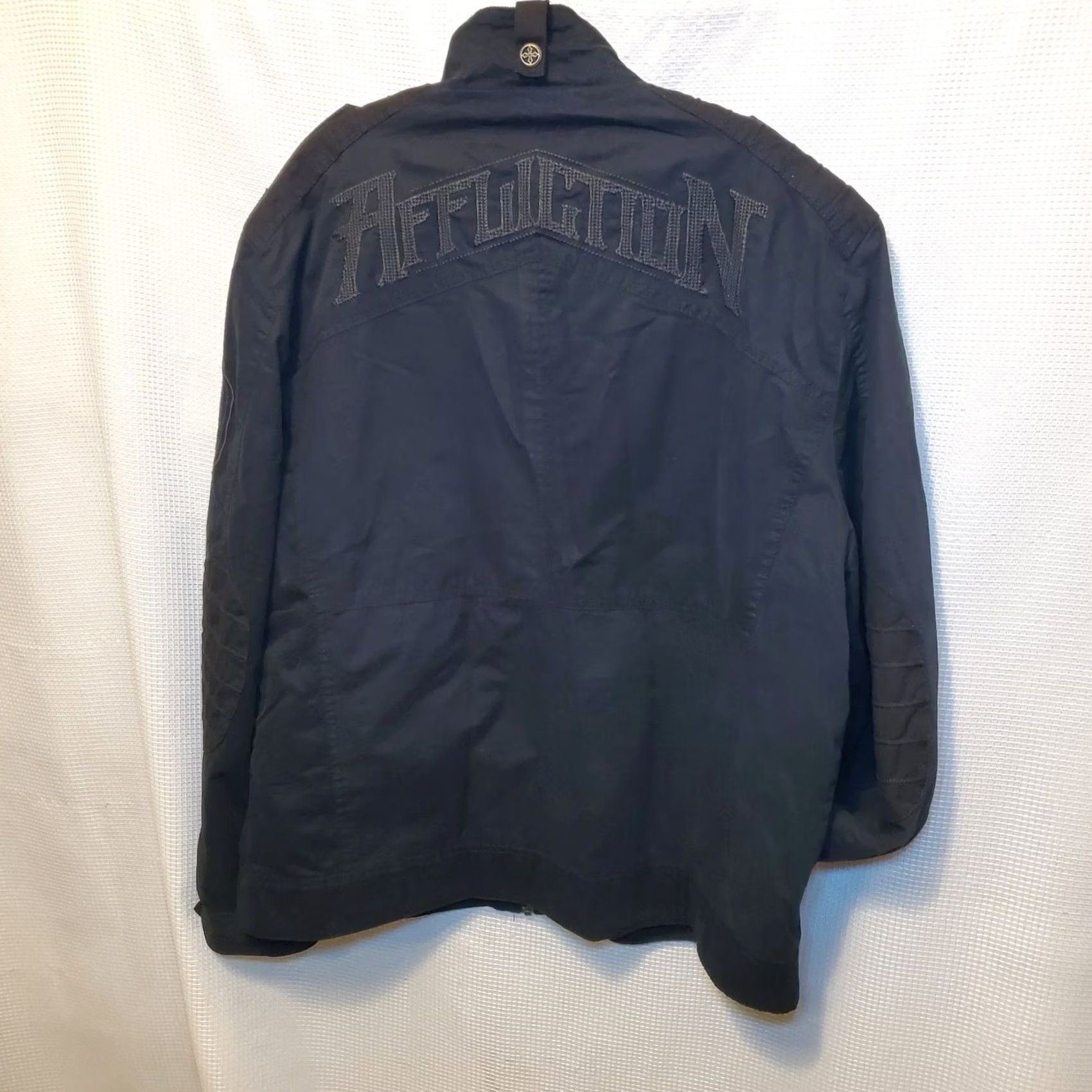 Affliction VINTAGE Affliction Jacket 2XL Black Embroidered Premium Enemy Line 90s Y2K Full Zip Biker Streetwear Casual Mens Size US XXL / EU 58 / 5 - 2 Thumbnail