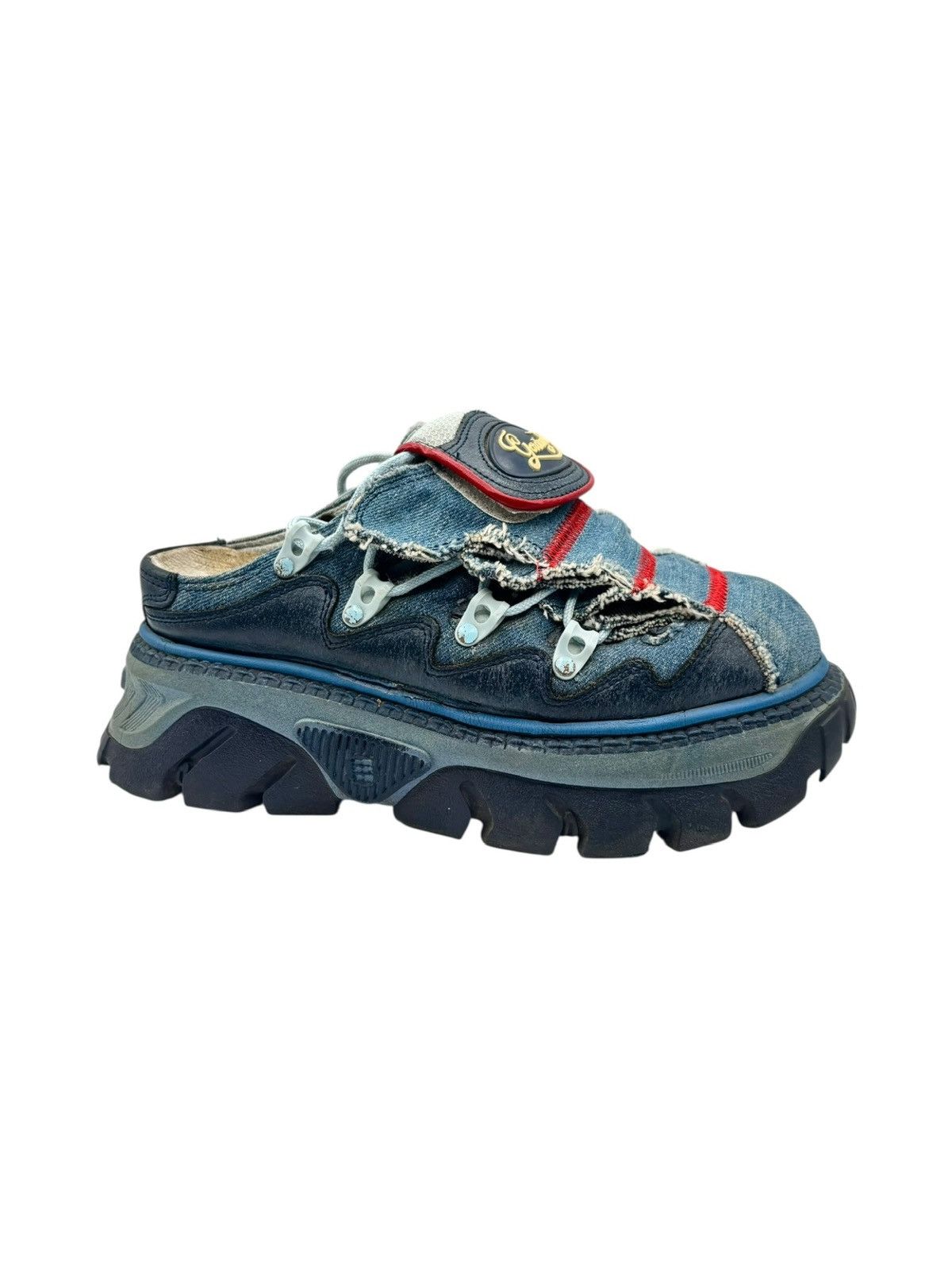Other Vintage Gordon Jack denim platform clogs Size 36 Size US 6 / IT 36 - 4 Thumbnail