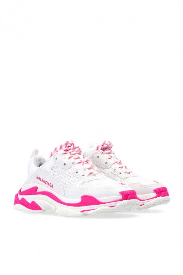 Balenciaga o1srvl11e1224 KIDS - Triple S Sneakers in White/Pink Size US 5 / EU 37 - 2 Thumbnail