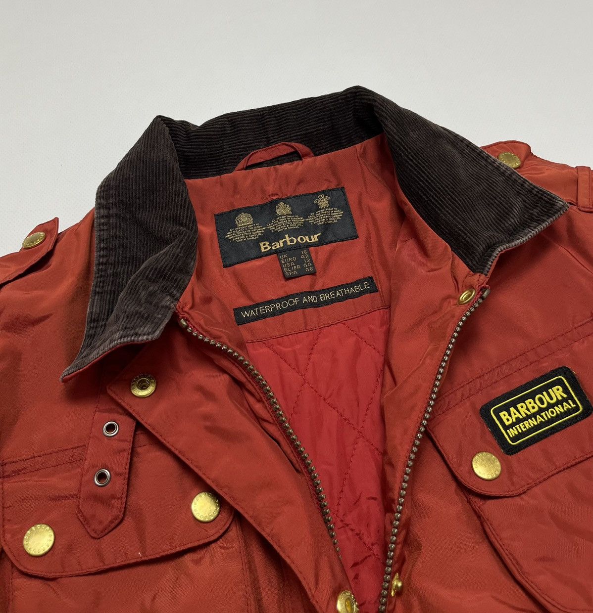 Barbour Barbour International Qualited Waterproof Biker Jacket Size M / US 6-8 / IT 42-44 - 8 Thumbnail
