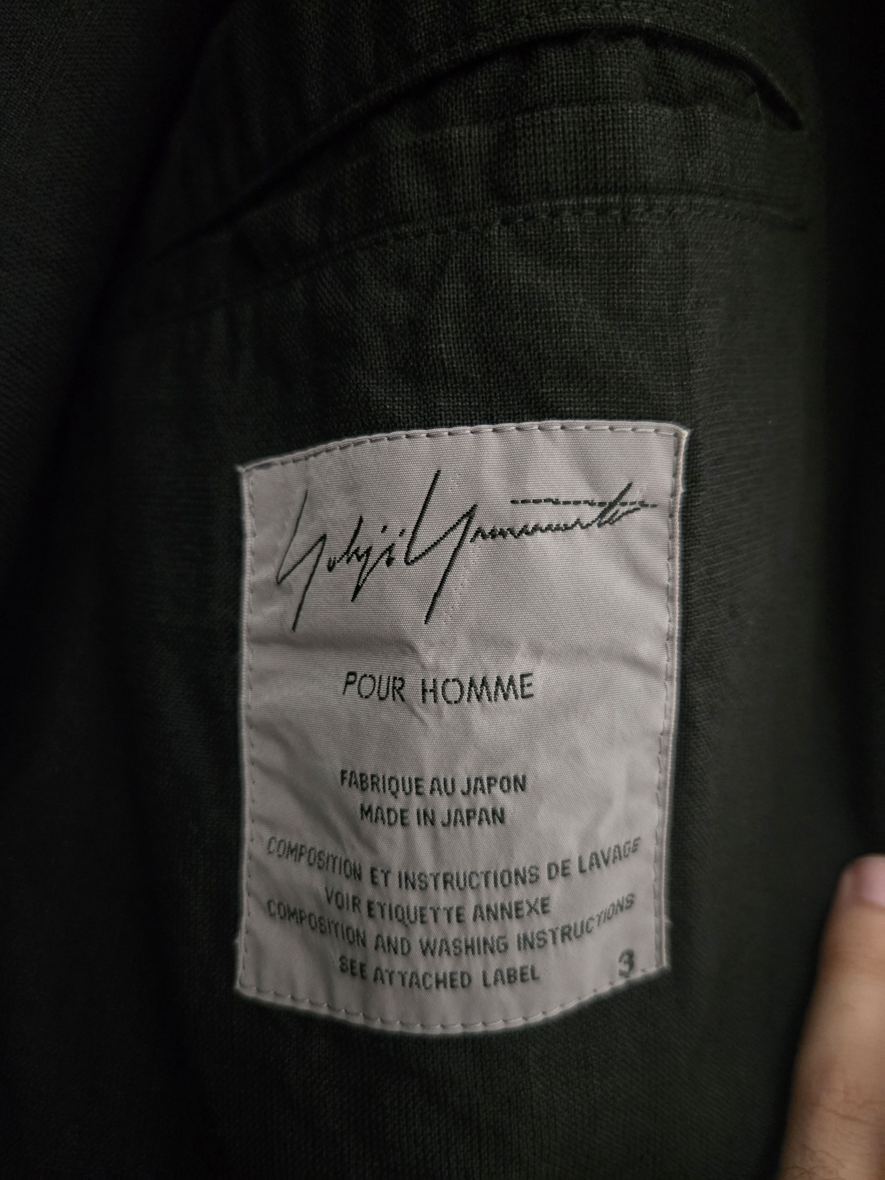 Yohji Yamamoto 03ss Yohji Yamamoto pour homme linen/wool jacket Size US L / EU 52-54 / 3 - 4 Thumbnail