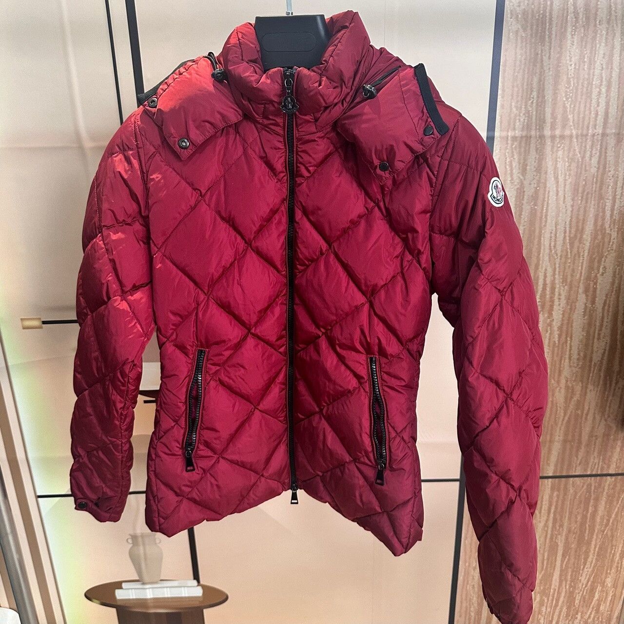 Moncler Moncler Down Red Down Jacket XS Women Size XS / US 0-2 / IT 36-38 - 1 Thumbnail