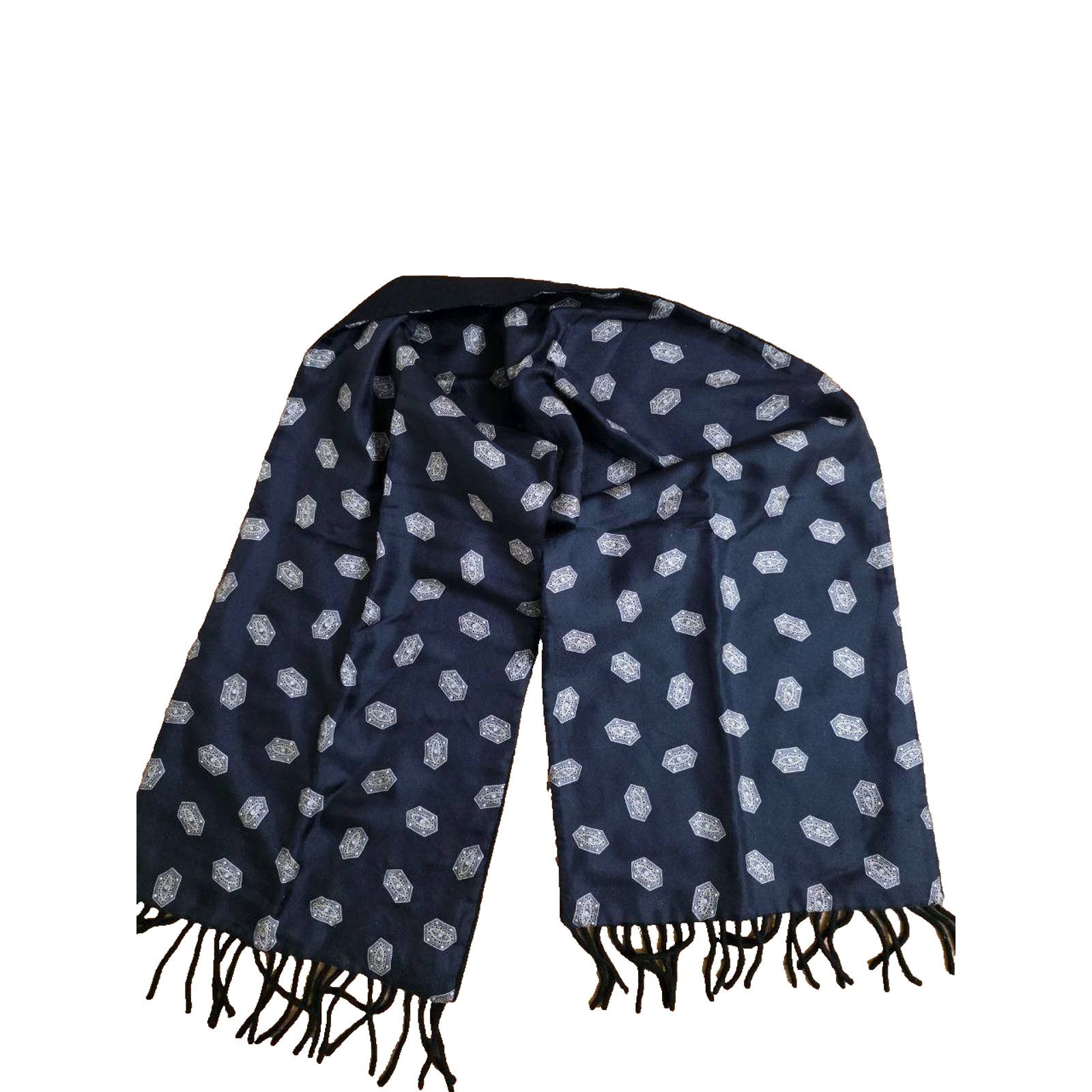 Dior Christian Dior Silk/Wool Scarf Italy A001108 Size 28 - 1 Thumbnail