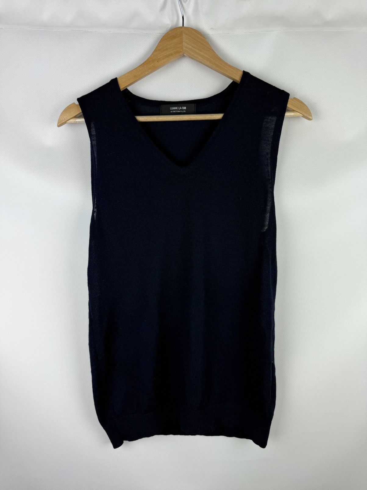 Comme Ca Ism Comme Ca Ism Japanese Knitted Sleeveless Wool Vest Sweater Size US M / EU 48-50 / 2 - 1 Thumbnail