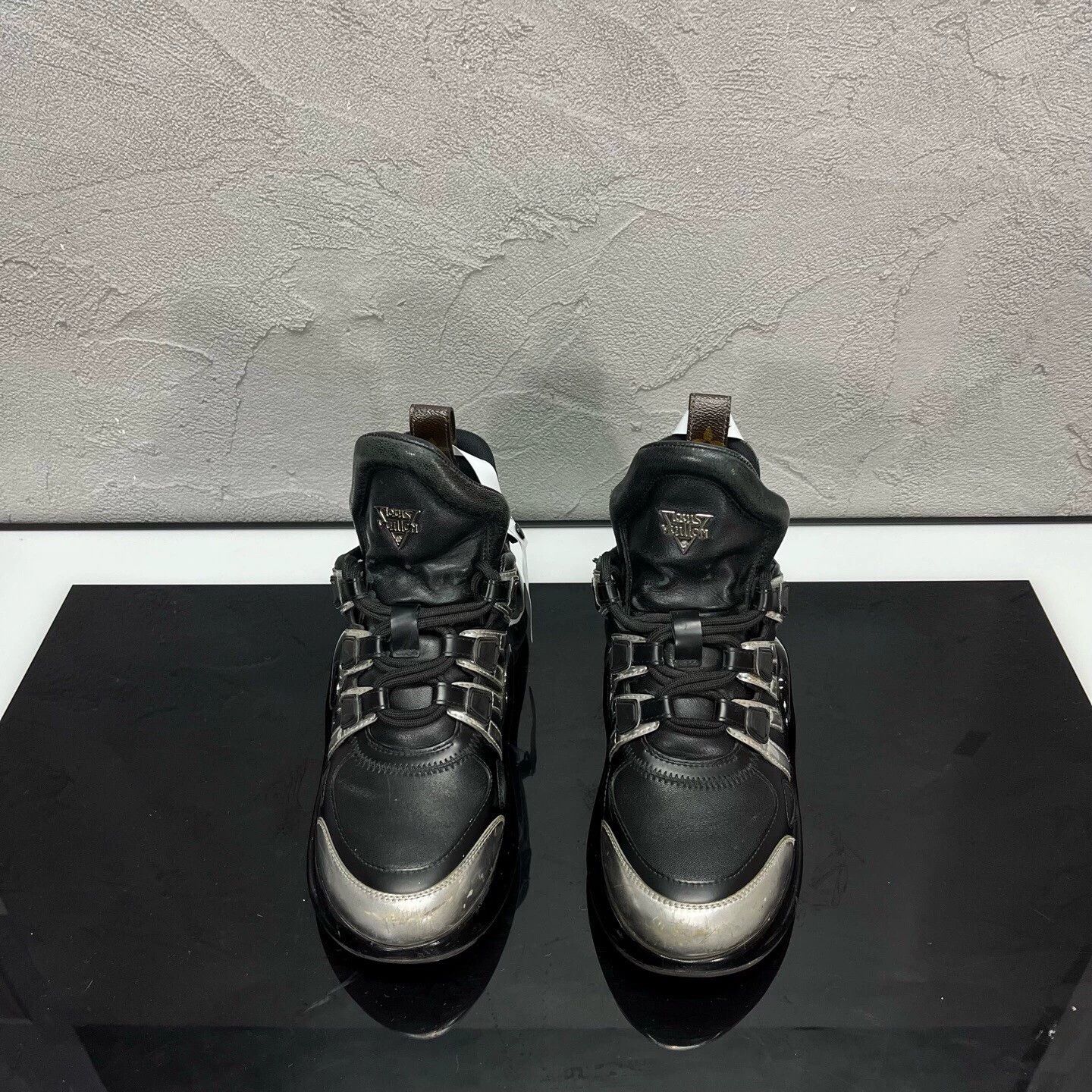 Louis Vuitton LV Archlight black silver women's 36.5 Size US 5.5 / IT 35.5 - 2 Thumbnail