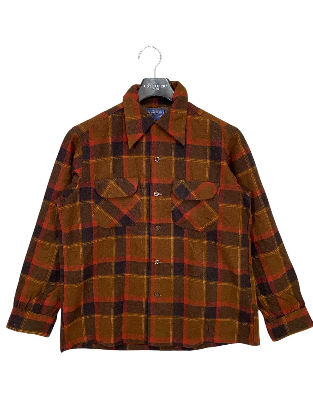 Pendleton × Vintage Vintage Pendleton Check Shirt Button M USA Made 70s Mens Size US M / EU 48-50 / 2 - 1 Thumbnail