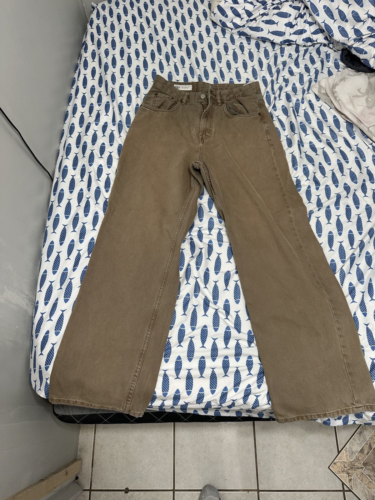Zara Zara Brown Baggy Pants Size US 30 / EU 46 - 1 Thumbnail