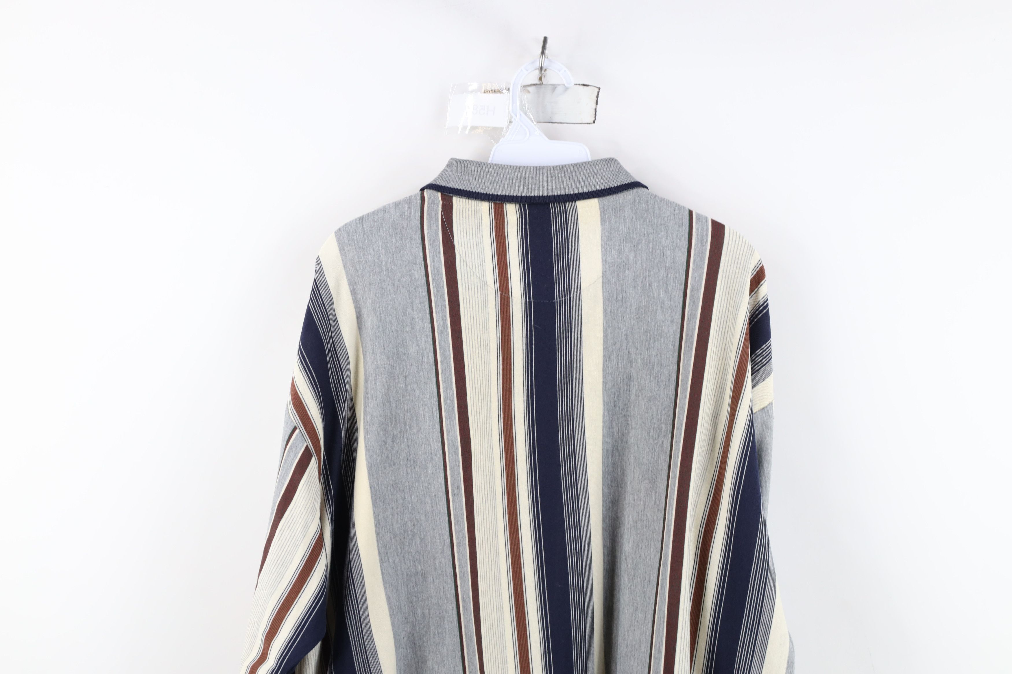 Vintage Vintage 90s Streetwear Baggy Long Sleeve Rugby Polo Shirt Size US XL / EU 56 / 4 - 10 Thumbnail