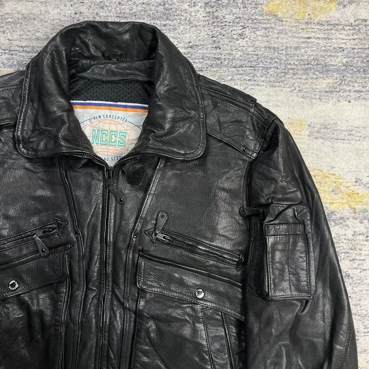 Kadoya Vintage 2000s Kadoya New concepter riding leather jacket Size US M / EU 48-50 / 2 - 6 Thumbnail