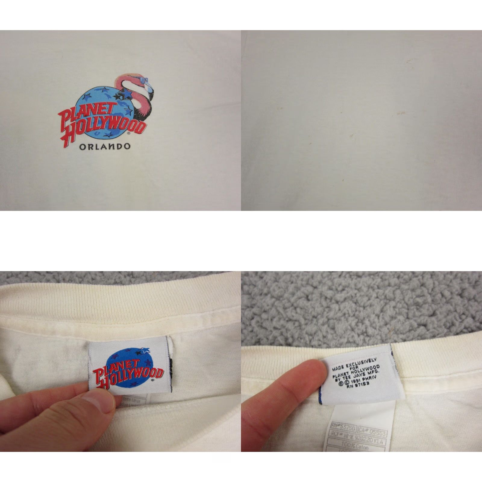 Hard Rock Cafe VINTAGE Hard Rock Cafe Shirt Adult XL White 90s Mens Size US XL / EU 56 / 4 - 8 Thumbnail
