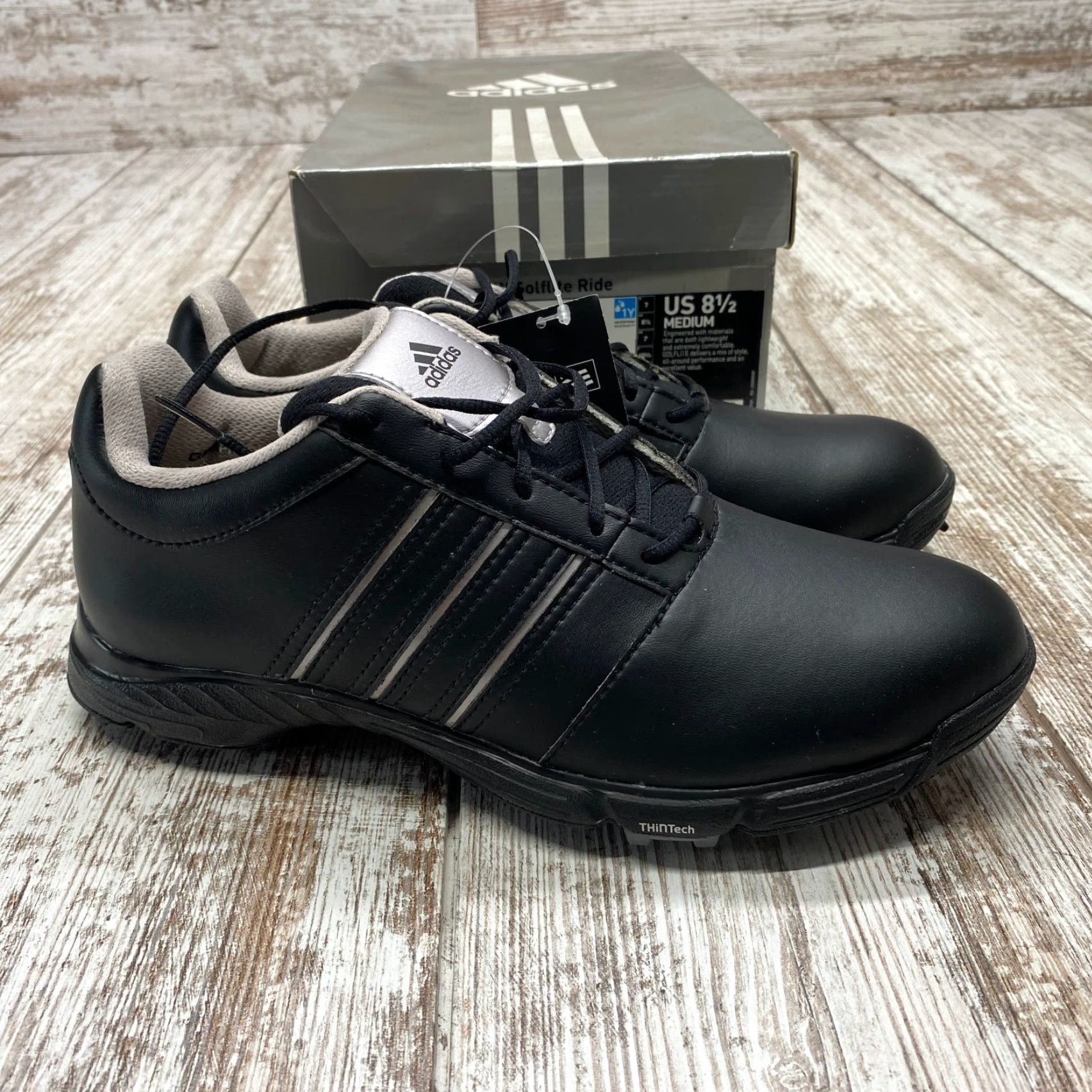 Adidas NWB Adidas Golf Lite 816187 Unisex Size 8.5M Lace Up Black GOLF Shoes NEW 1204 Size US 9 / EU 42 - 3 Thumbnail