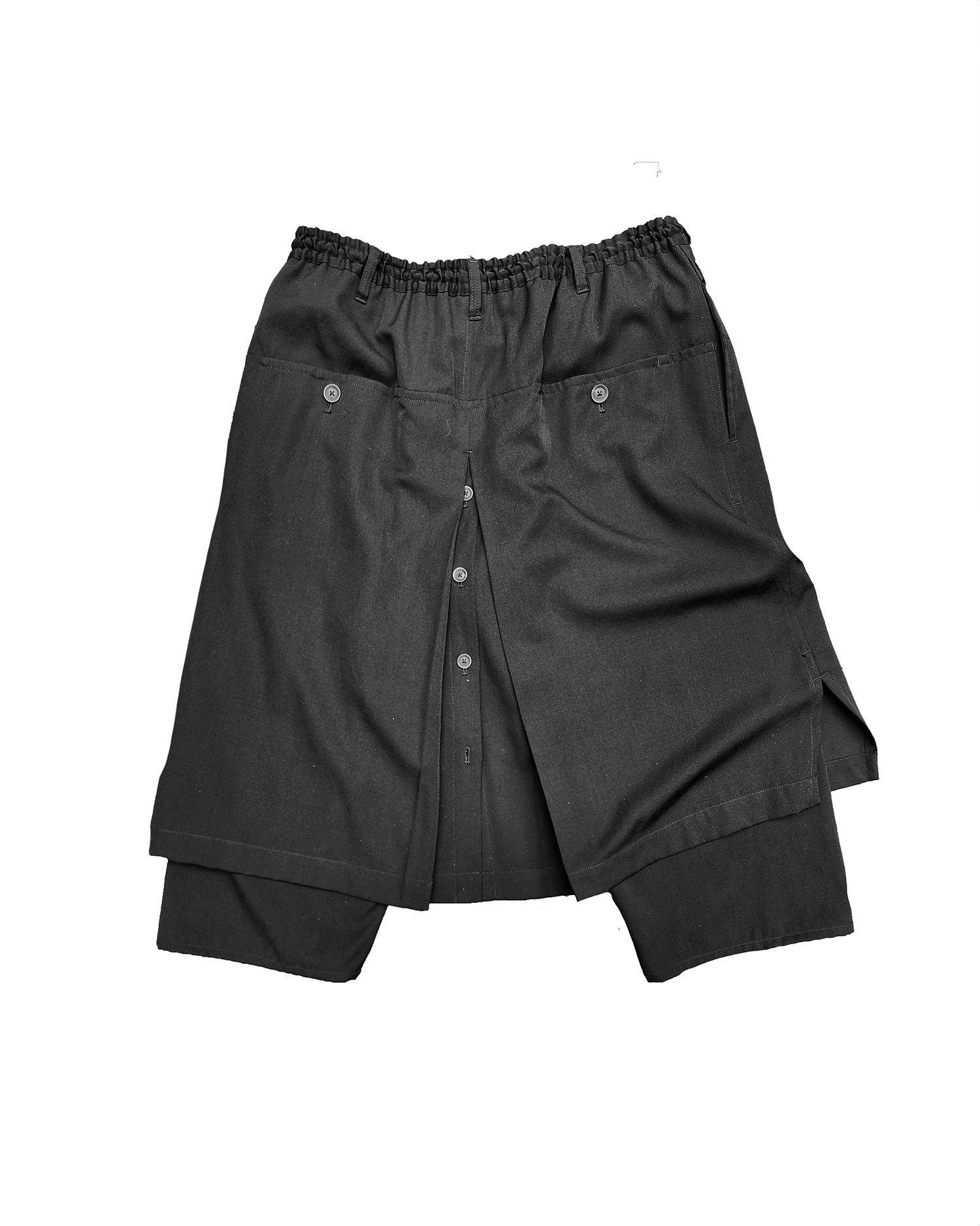 Yohji Yamamoto Size 2 Yohji Yamamoto Pour Homme Wool Gabardine Wrap Pants Size US 36 / EU 52 - 2 Thumbnail