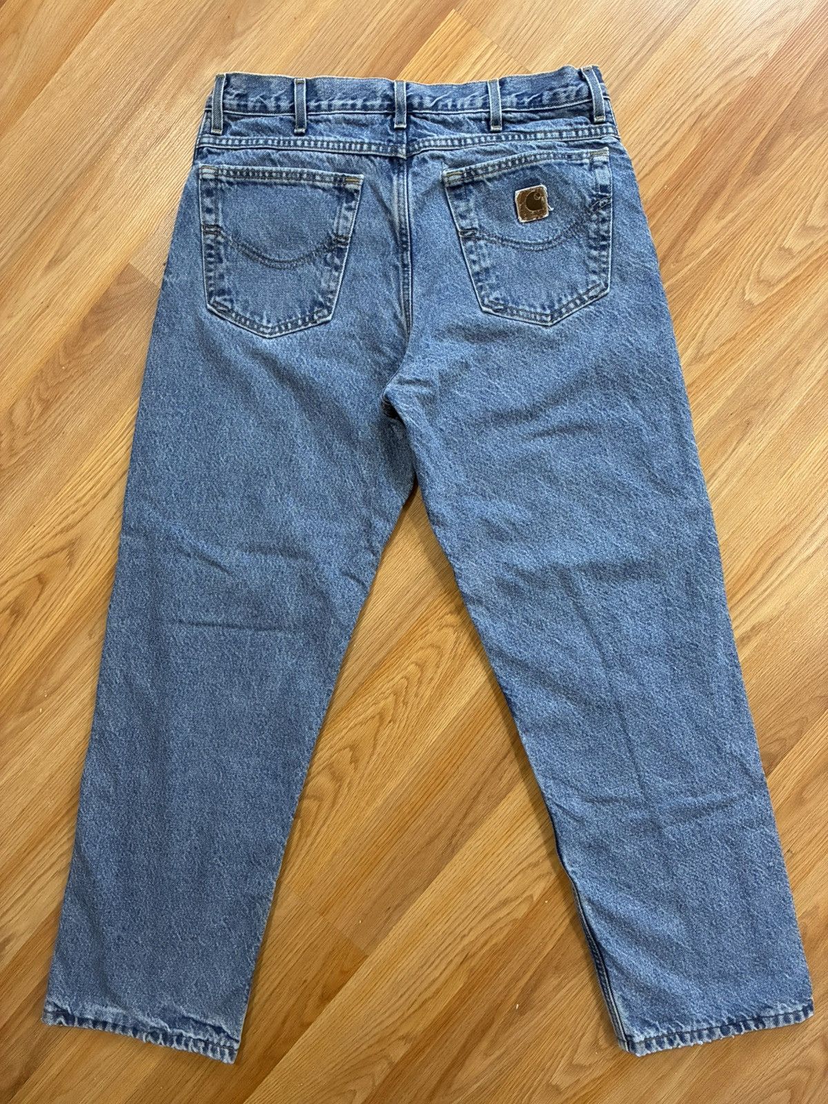 Carhartt 34x30 - Vintage Carhartt Flannel Lined Denim Jeans B21-DST Size US 34 / EU 50 - 12 Thumbnail