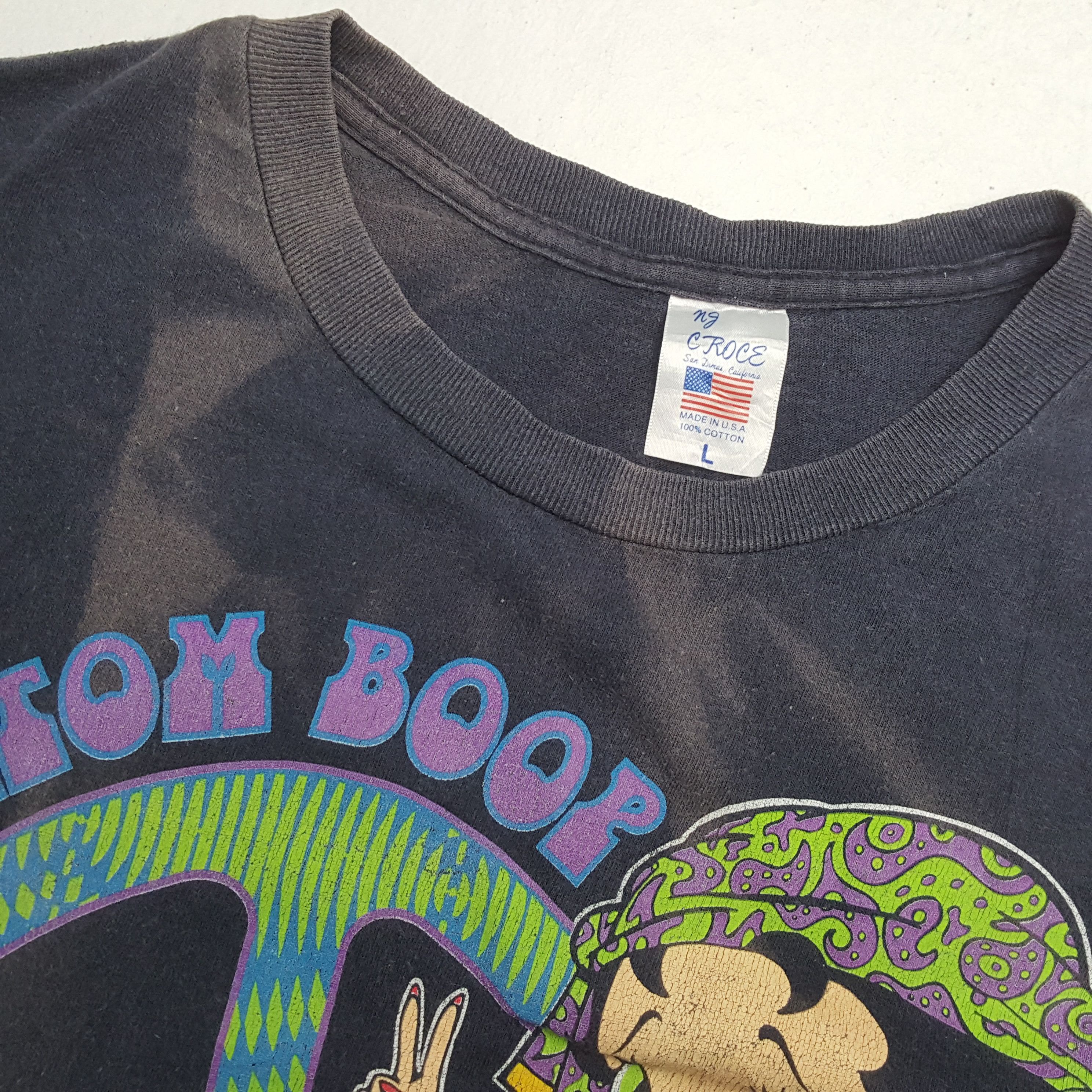 Cartoon Network × Vintage Vintage 90's BETTY BOOP American Cartoon Characters T-Shirts Size US L / EU 52-54 / 3 - 8 Thumbnail
