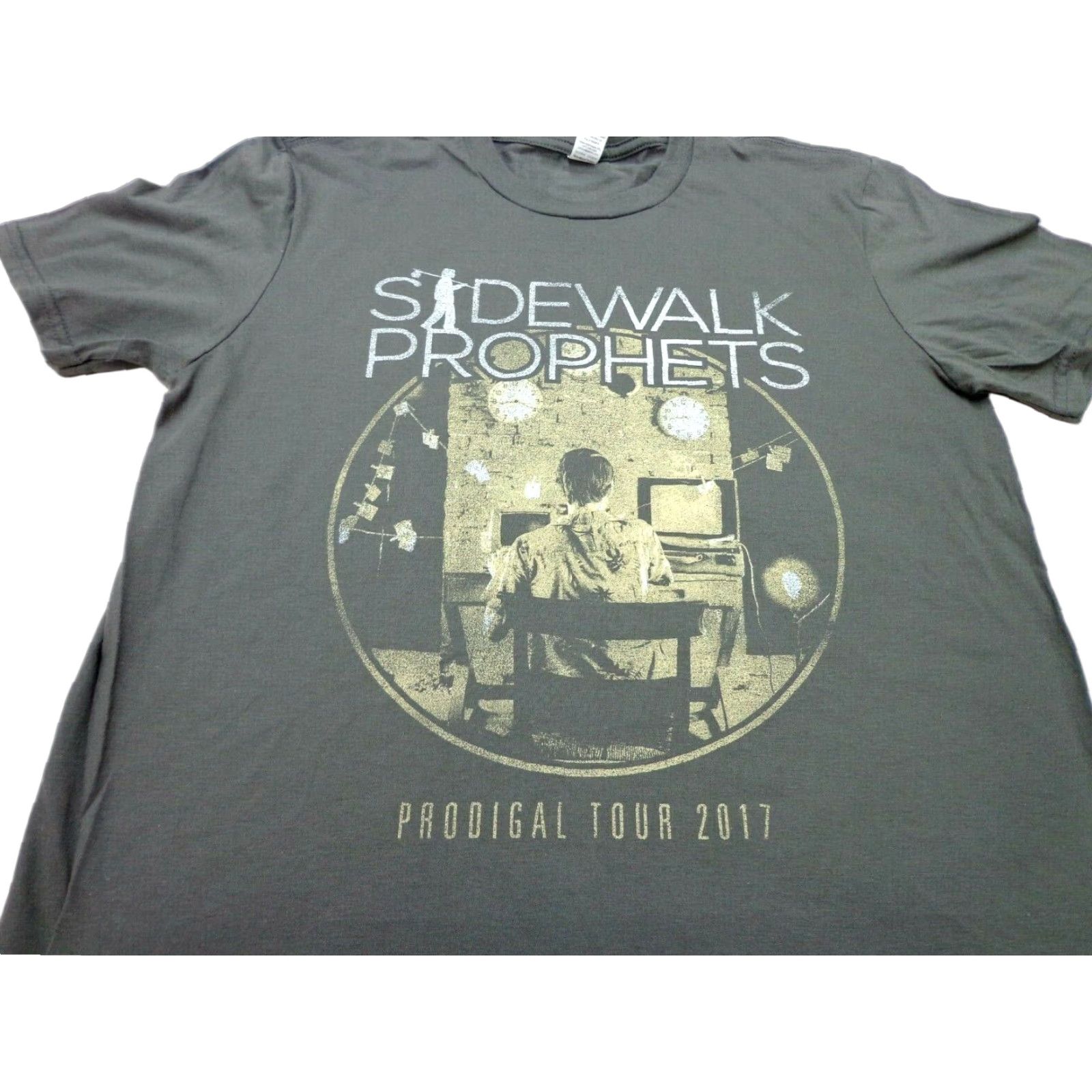 Anvil VINTAGE The Sidewalk Prophets 2017 Prodigal Tour Gray Concert T Shirt MEDIUM DEFECT Men Shirt M Gray Band 90s? Size US M / EU 48-50 / 2 - 1 Thumbnail