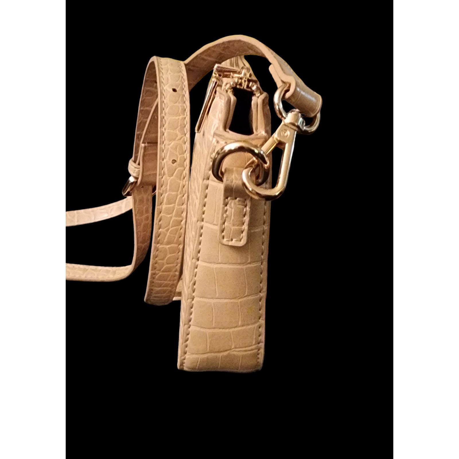 Other Melie Bianco taupe faux leather crossbody bag Size ONE SIZE - 7 Thumbnail