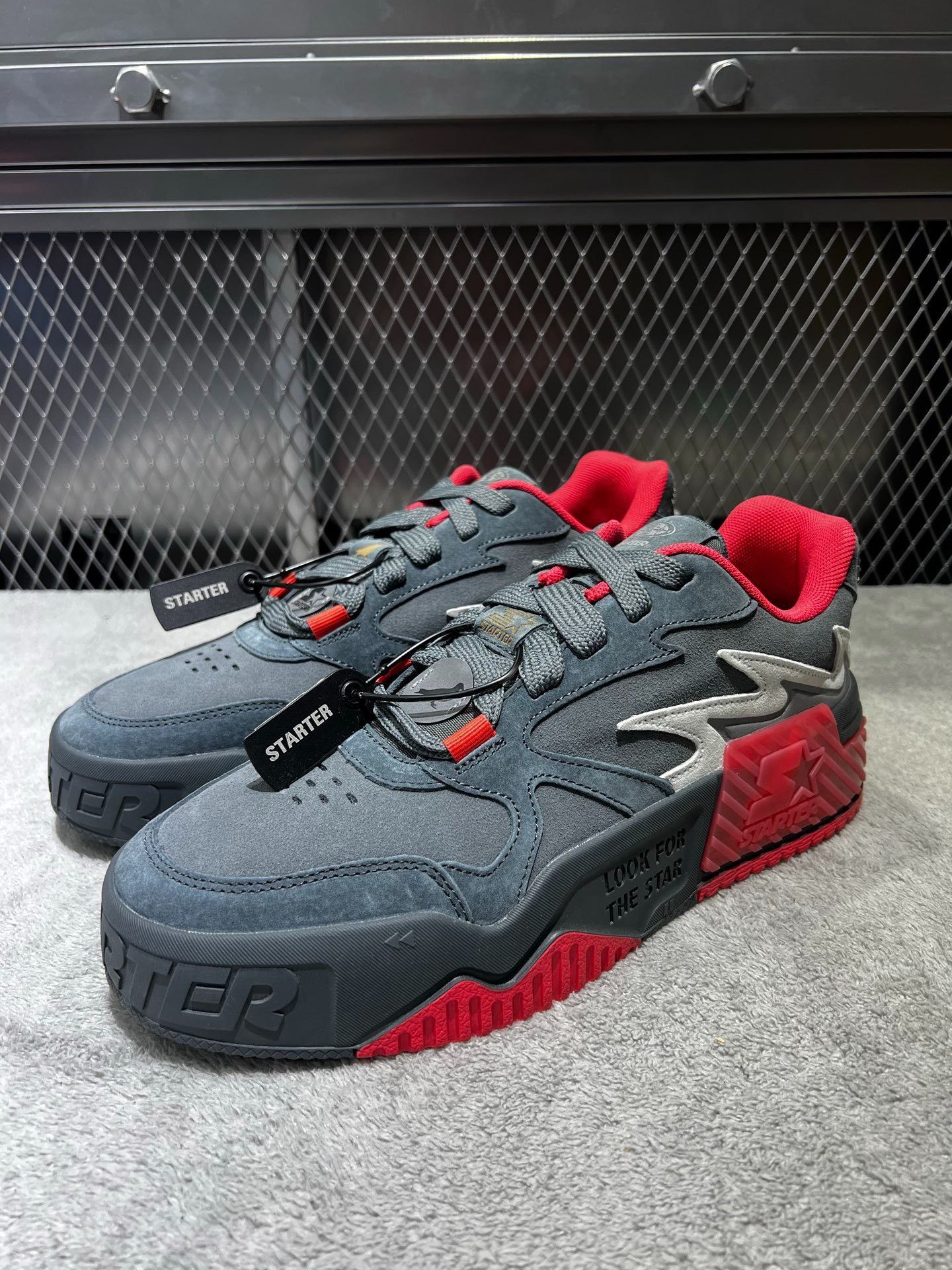Other Collab Reflective Black Lowtop Sneakers M Men Size US 10 / EU 43 - 1 Thumbnail