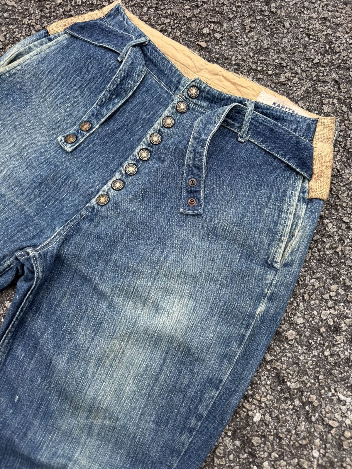 Kapital DESIGNER KIRO HIRATA KAPITAL HEMP CLASSIC DISTRESSED JEANS Size US 31 - 4 Thumbnail