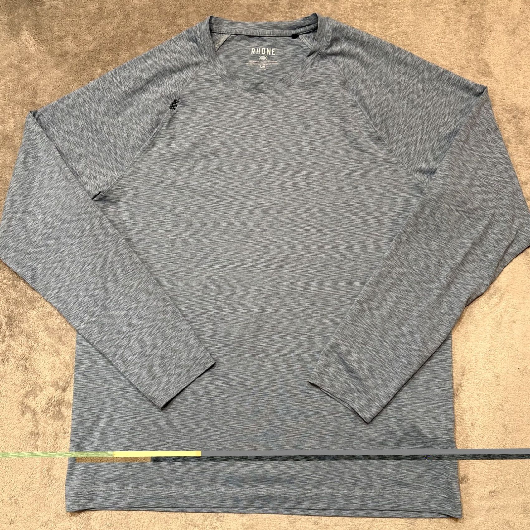 Rhone Rhone Shirt Mens Large Blue Reign Long Sleeve Performance Training Athleisure Size US L / EU 52-54 / 3 - 2 Thumbnail