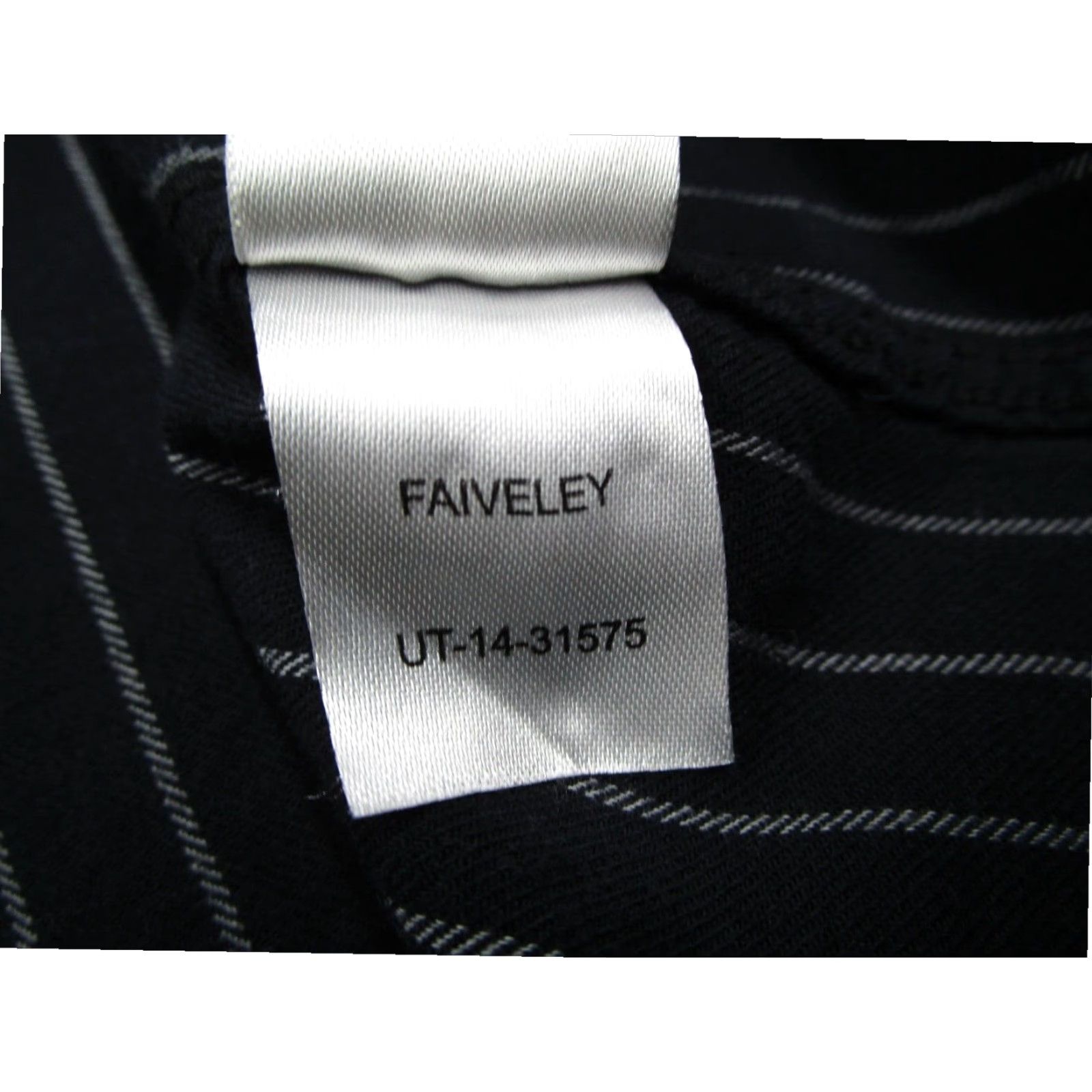UNTUCKit UNTUCKit Mens XL Black Pinstriped Long Sleeve Button Up Cotton Shirt Size US XL / EU 56 / 4 - 4 Thumbnail