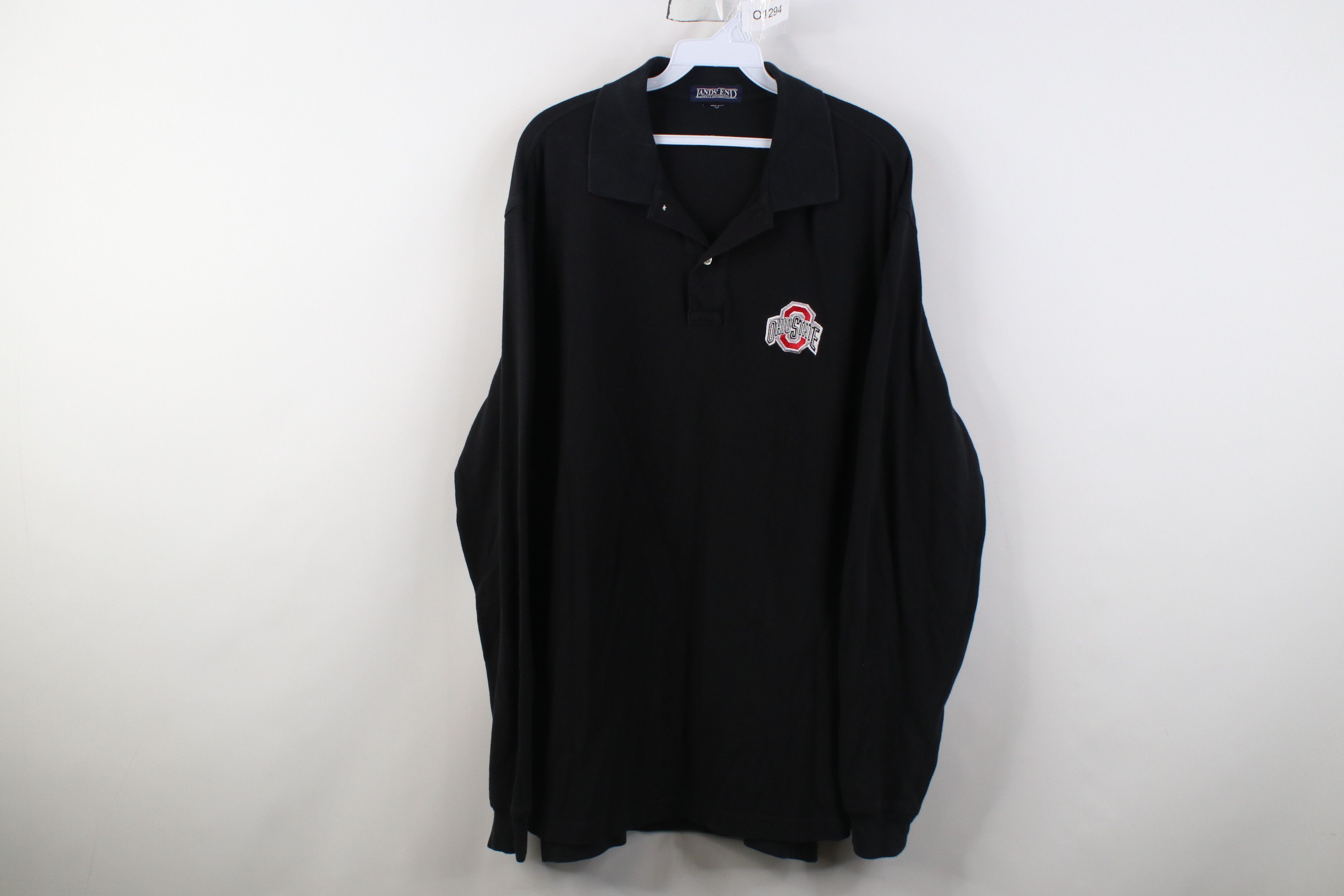 Lands' End Vintage 90s Lands End Ohio State University Sleeve Shirt Size US L / EU 52-54 / 3 - 1 Thumbnail