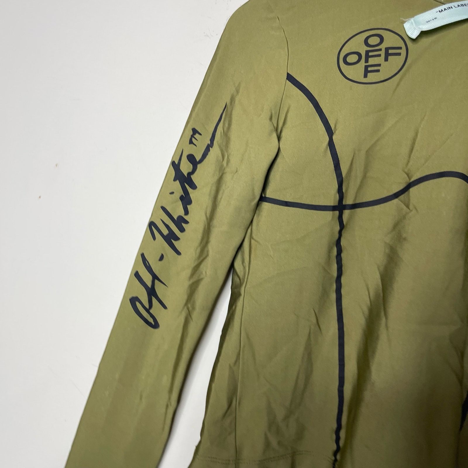 Off-White Off White Sport Olive Green long sleeve crop top sz IT 40 S Size S / US 4 / IT 40 - 8 Thumbnail