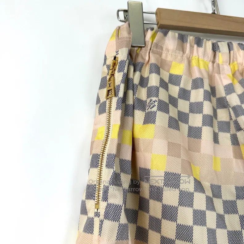 Louis Vuitton Louis Vuitton Co-branded coffee color nylon checkerboard c Size US 34 / EU 50 - 6 Thumbnail