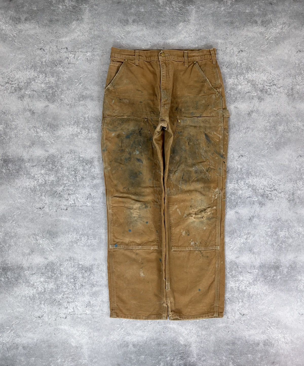 Carhartt Vintage Carhartt Double Knee Pants Jeans Loose Fit B01 BRN Size US 34 / EU 50 - 1 Thumbnail