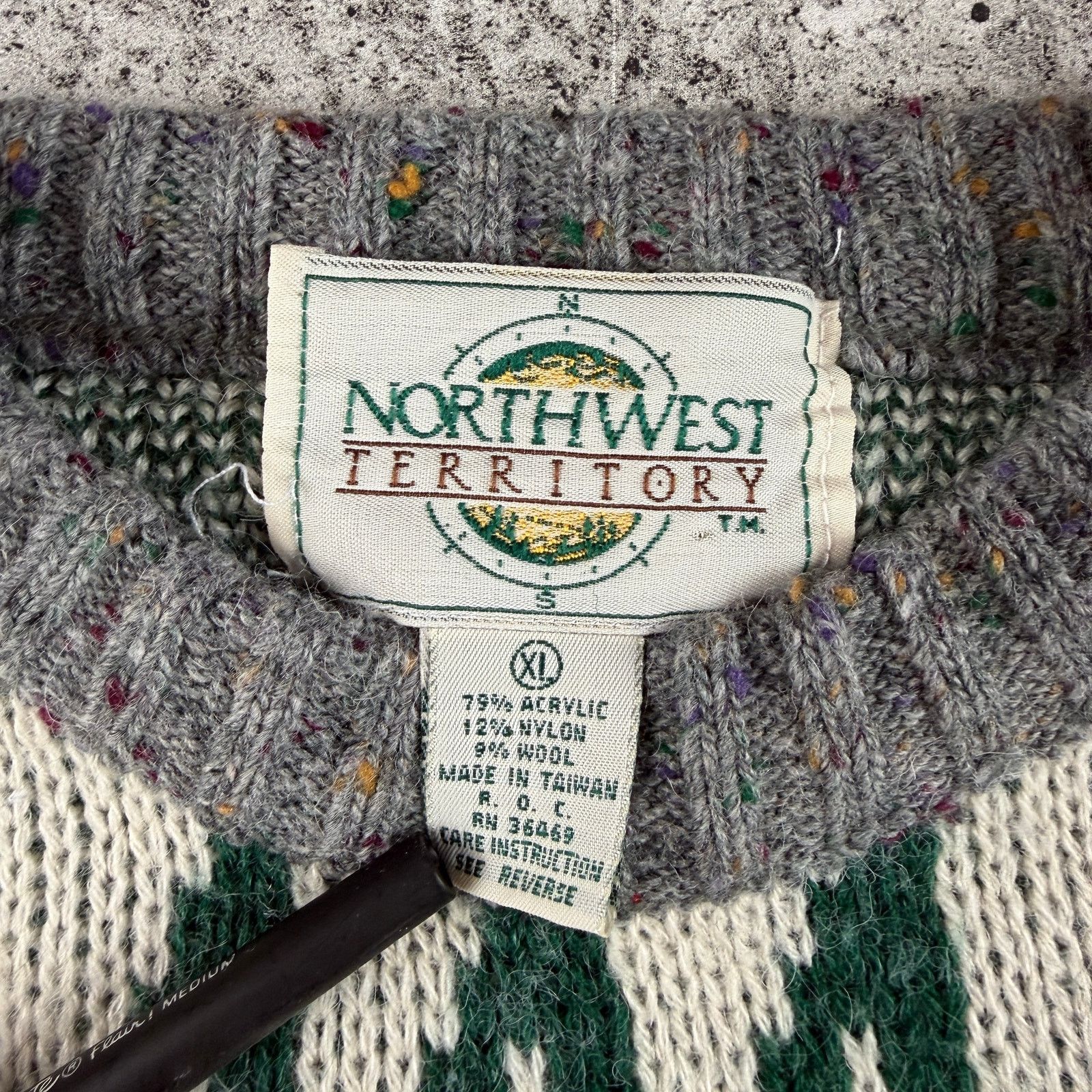 Northwest Territory Vintage Sweater Preppy Patterned Sweater XL Size US XL / EU 56 / 4 - 2 Thumbnail