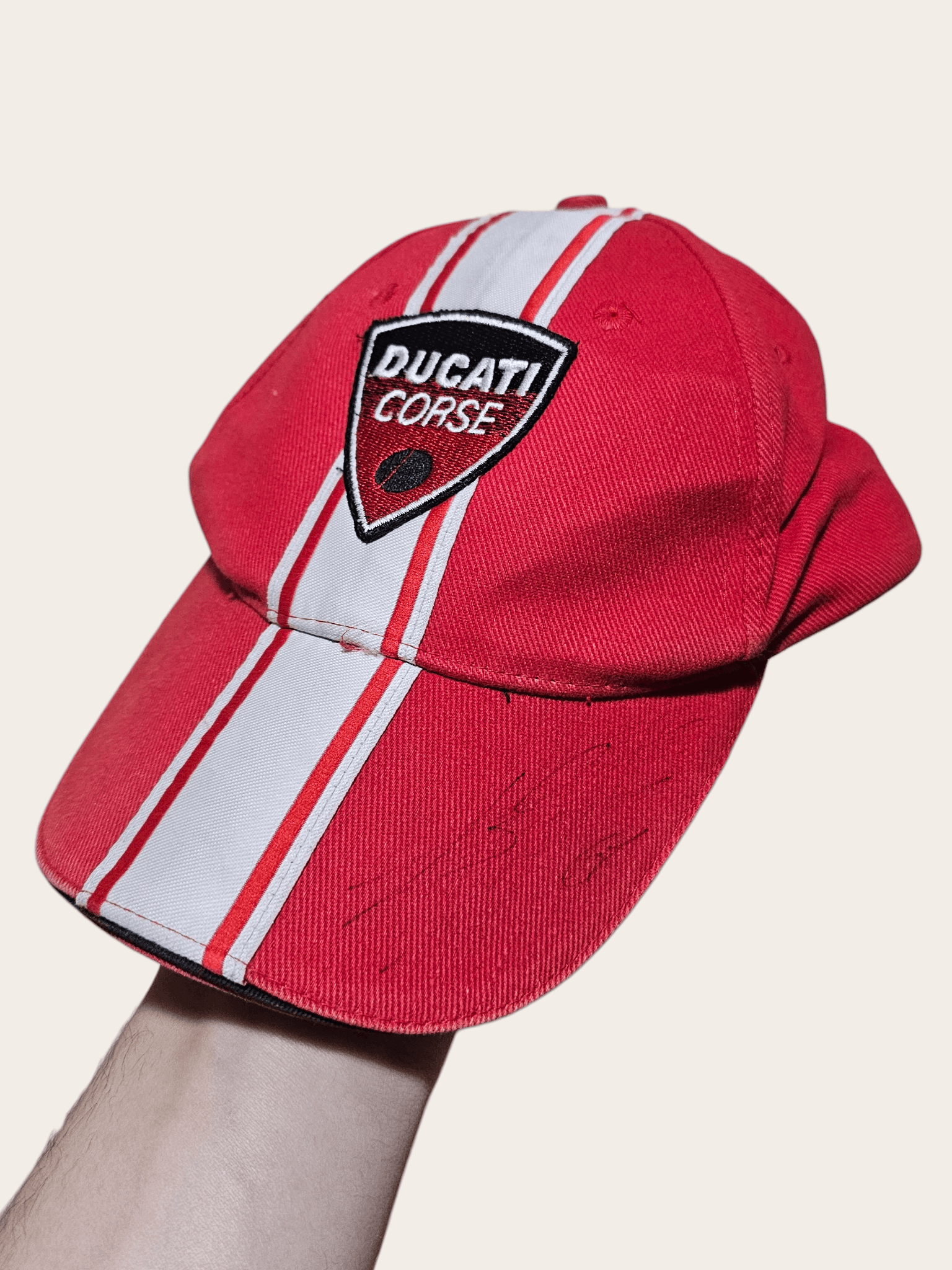 Ducati Loris Capirossi Signed Ducati Hat Size ONE SIZE - 1 Thumbnail