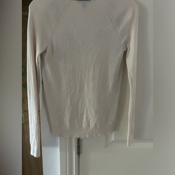 Louis Vuitton LOUIS VUITTON floral silk panel beige ribbed wool cardigan Size S / US 4 / IT 40 - 14 Thumbnail