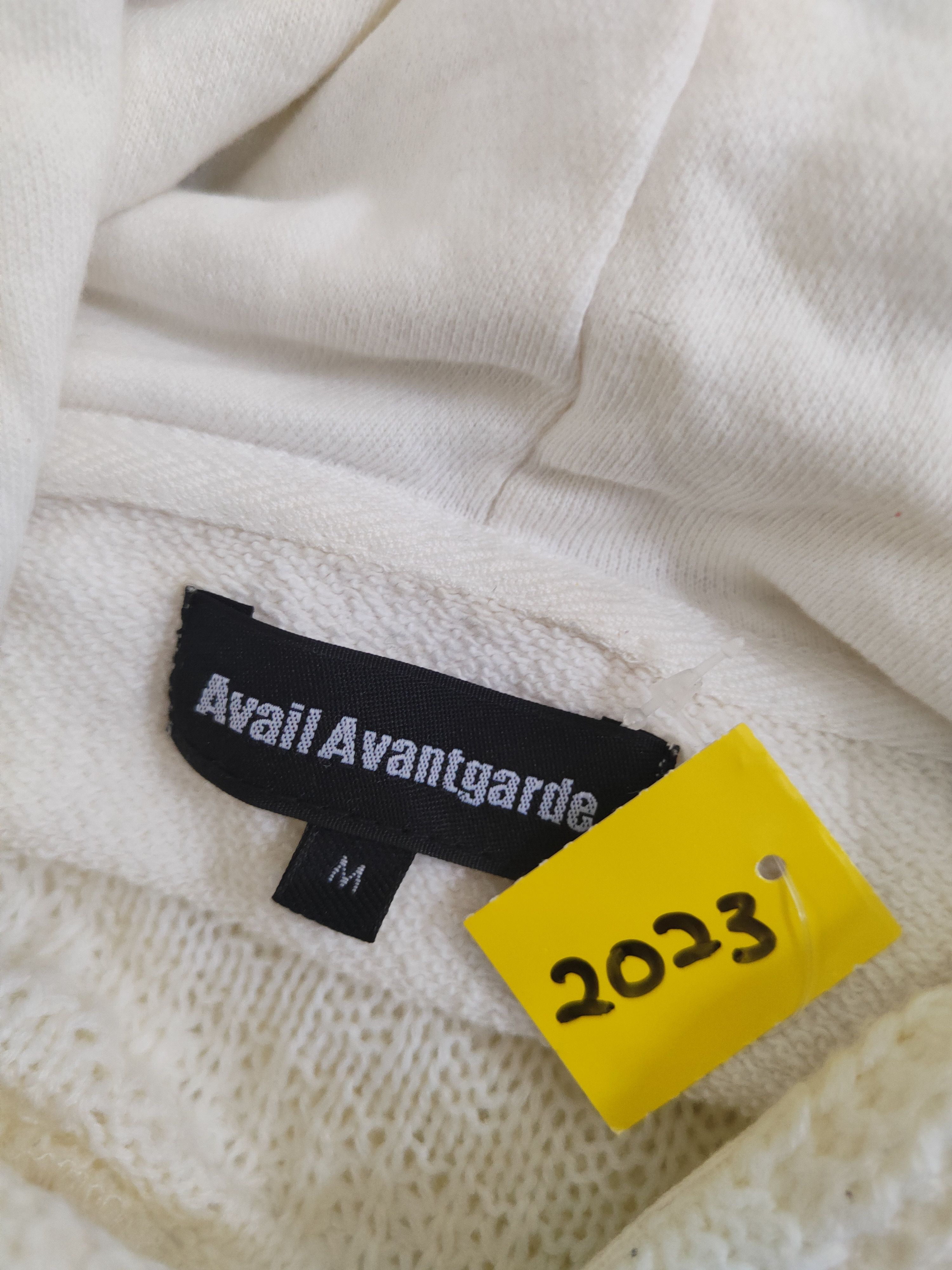 Japanese Brand DL Avail Avant Garde White Hoodie Sweatshirts #2023 Size M / US 6-8 / IT 42-44 - 13 Thumbnail