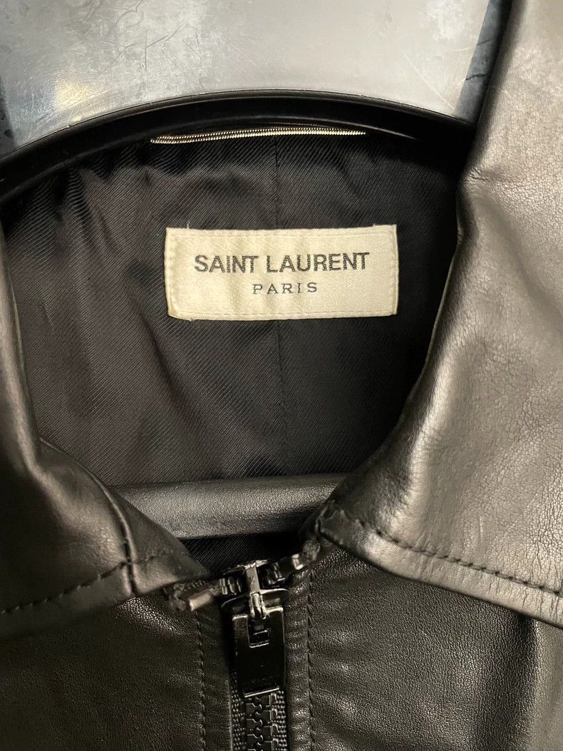Saint Laurent Paris Saint Laurent Paris Diamond patterned calf leather jacket-2 Size US M / EU 48-50 / 2 - 3 Thumbnail