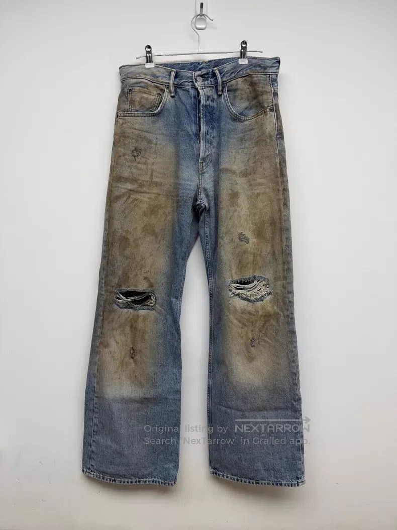 Acne Studios Acne Studios 2021M Mud-Dyed Dirty Denim Pants Size US 30 / EU 46 - 1 Thumbnail