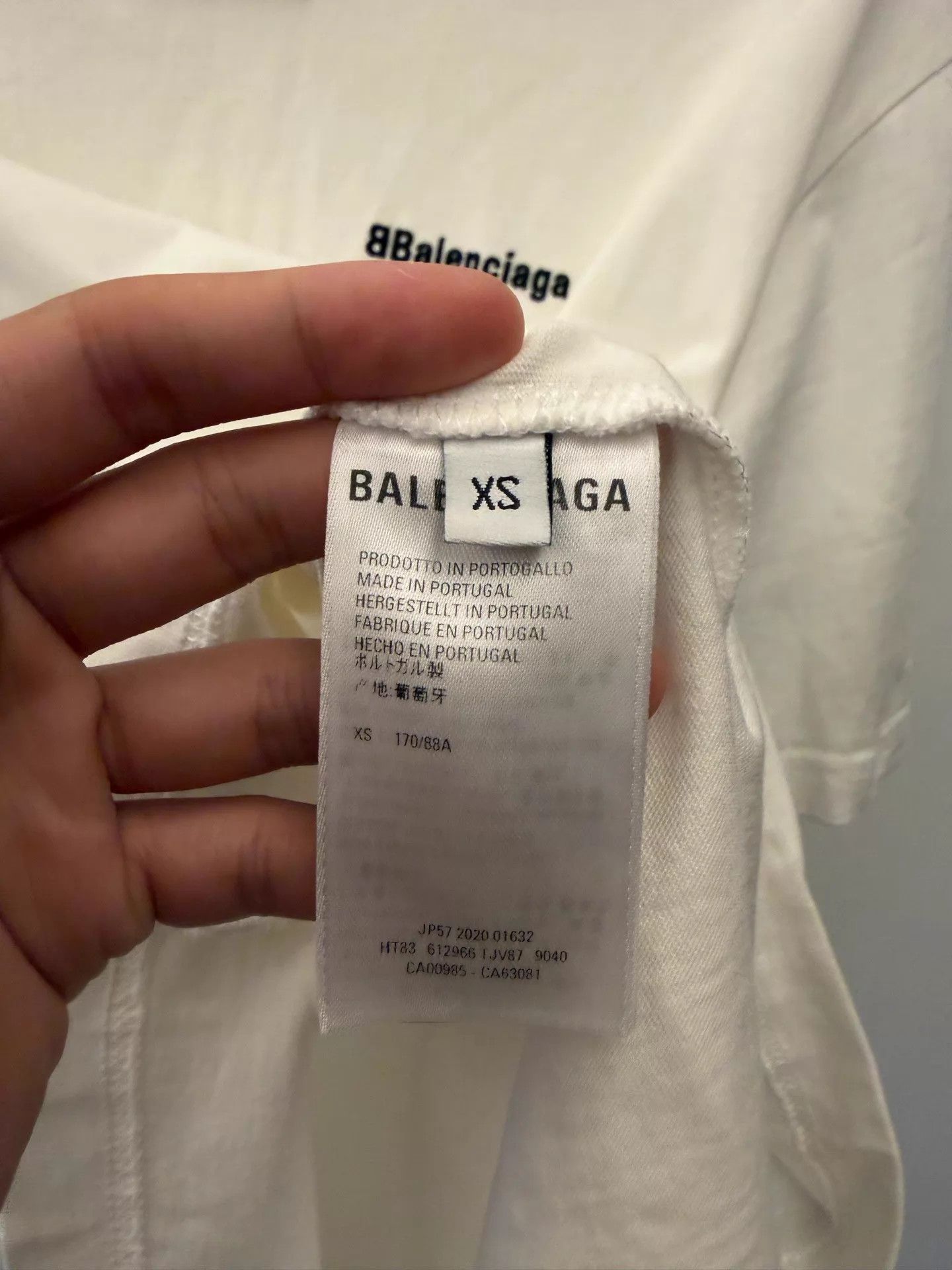 Balenciaga Balenciaga Oversized Crewneck Logo Tee Men's White XS Size US XS / EU 42 / 0 - 4 Thumbnail