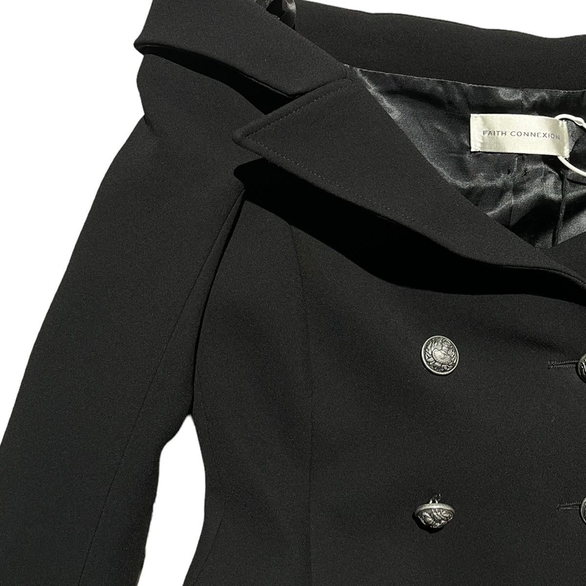 Faith Connexion $1,100 off shoulder Blazer dress Size S / US 4 / IT 40 - 3 Thumbnail