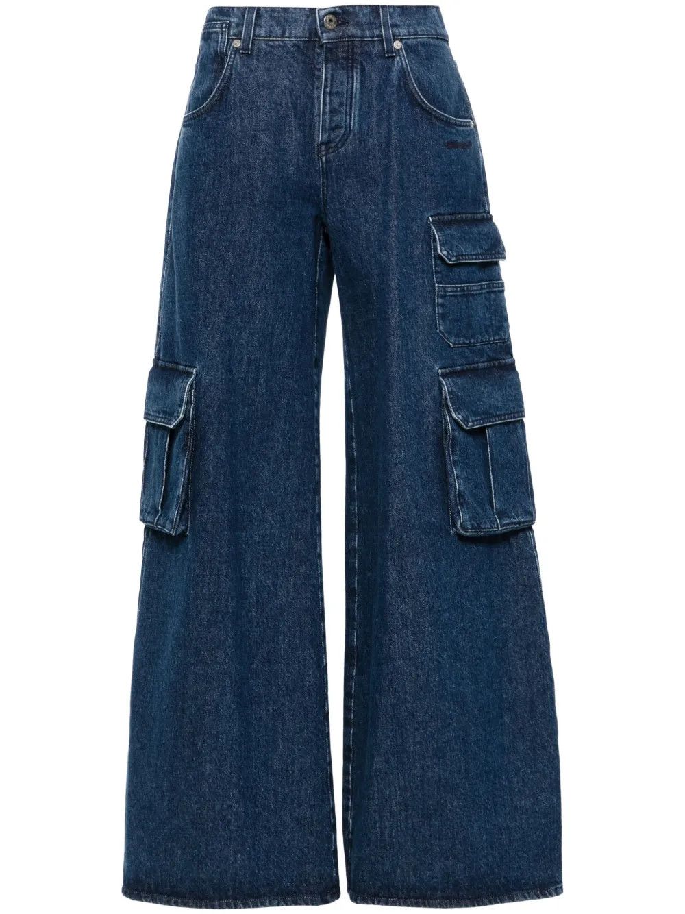Off-White o1y1225 Cargo Denim Pant in Blue Size 30" / US 8 / IT 44 - 1 Thumbnail