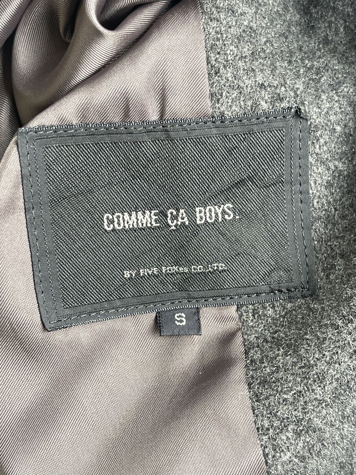 Japanese Brand Comme Ca Boys Hooded Zipper Longcoat Size US S / EU 44-46 / 1 - 7 Thumbnail