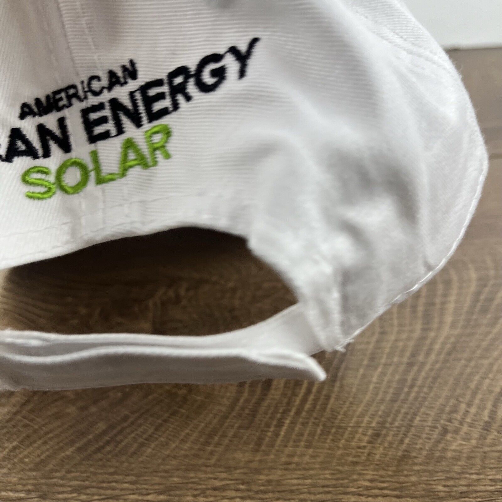 Other American Clean Energy Solar Hat White Cap Hat Adjustable Hat Size ONE SIZE - 10 Thumbnail