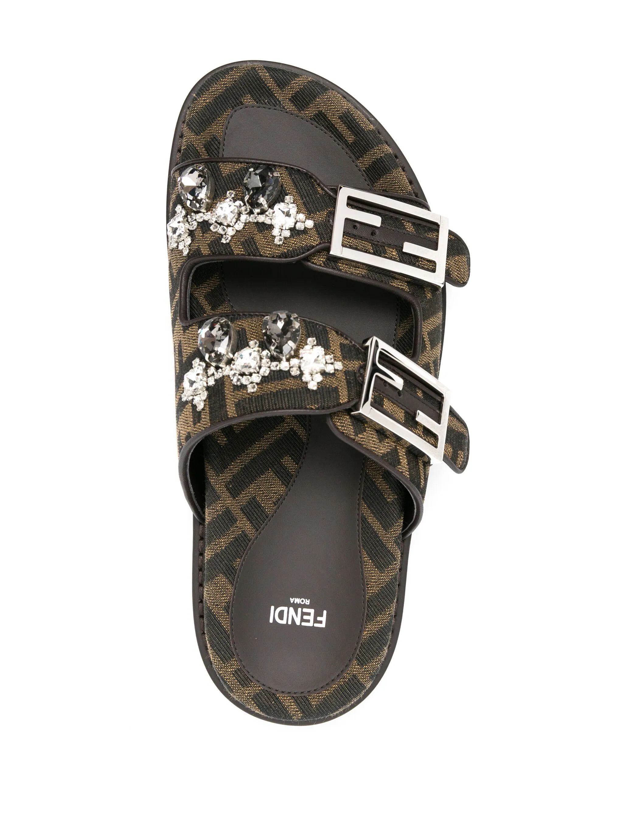 Fendi o1s1wg110425 Slides in Black Size US 9 / IT 39 - 2 Thumbnail