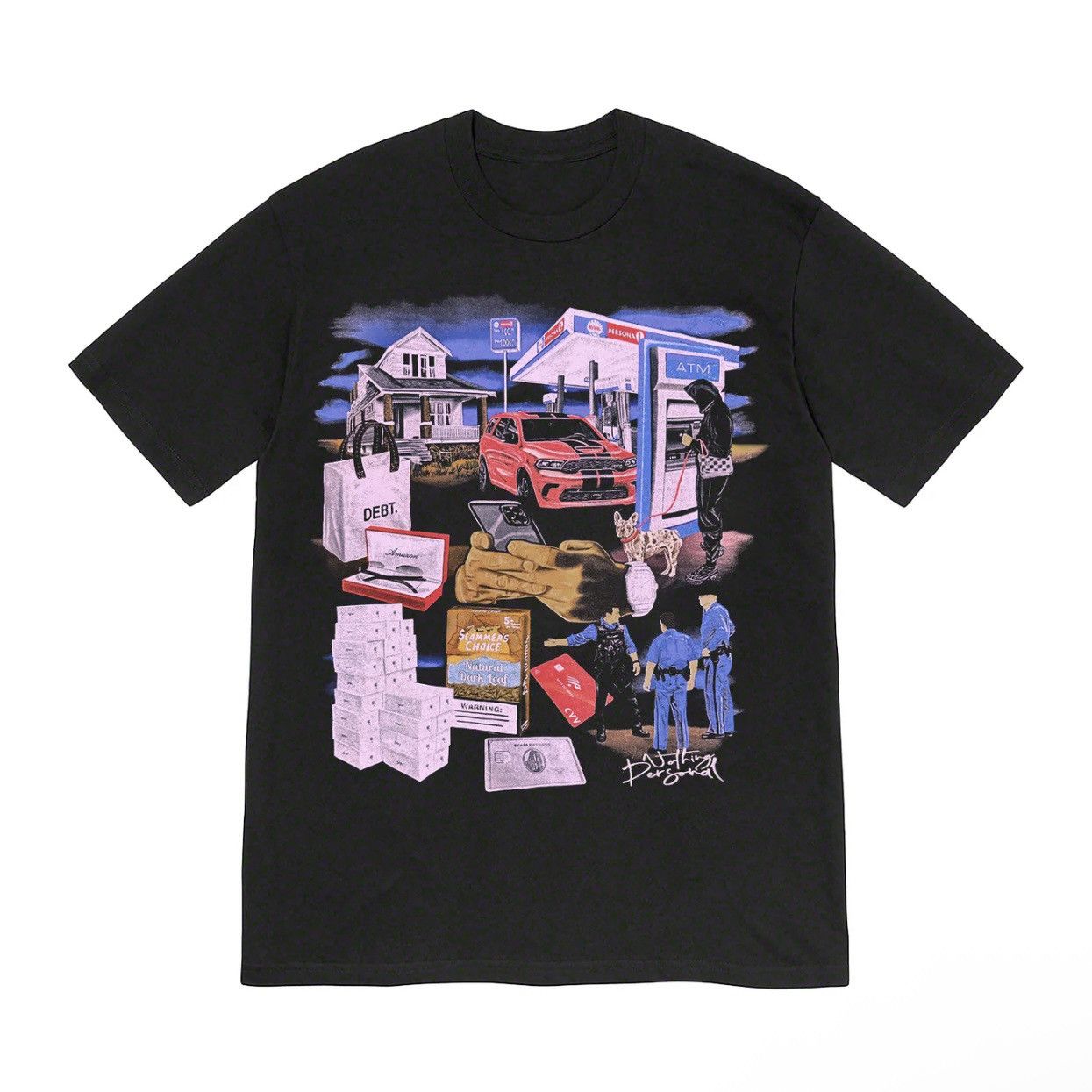 Nothing Personal Nothing Personal Blazzy Scammer Collage T-Shirt - Black 2XL Size US XXL / EU 58 / 5 - 1 Thumbnail