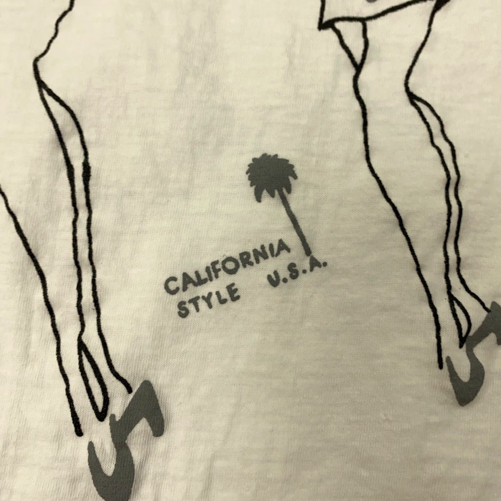 Vintage VINTAGE T World California Style T-Shirt Men XL White 90s Retro Casual Short Sleeve Size US XL / EU 56 / 4 - 3 Thumbnail