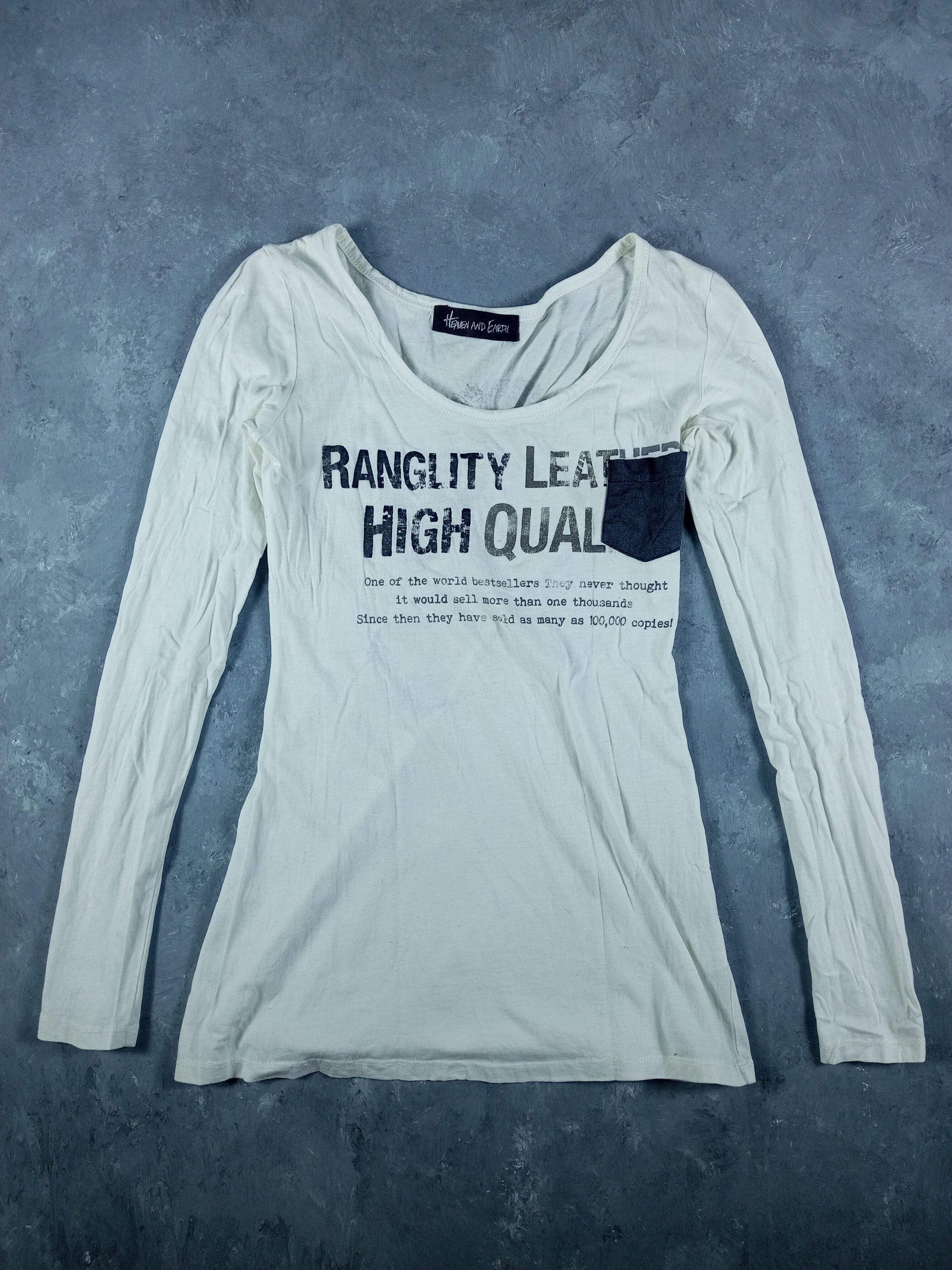 Japanese Brand 2000s Japanese archive Vkei Poem Zip Long Sleeve Tee Size XS / US 0-2 / IT 36-38 - 1 Thumbnail