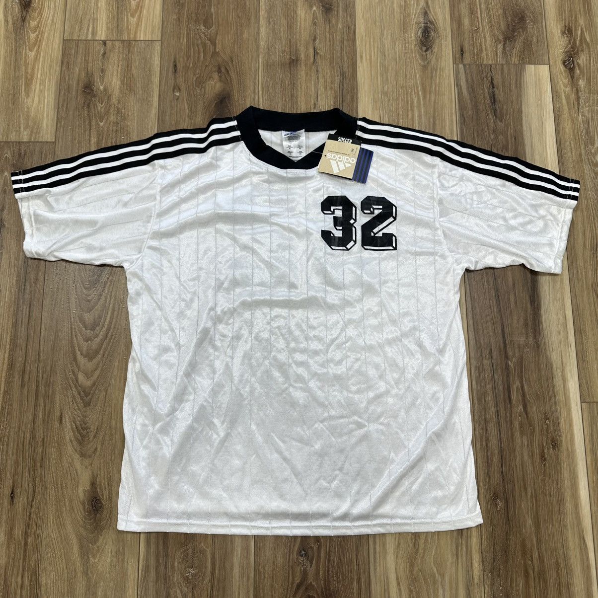 Adidas New Vintage 1998 Adidas Liga Cup Soccer Jersey #32 White XL Size US XL / EU 56 / 4 - 1 Thumbnail
