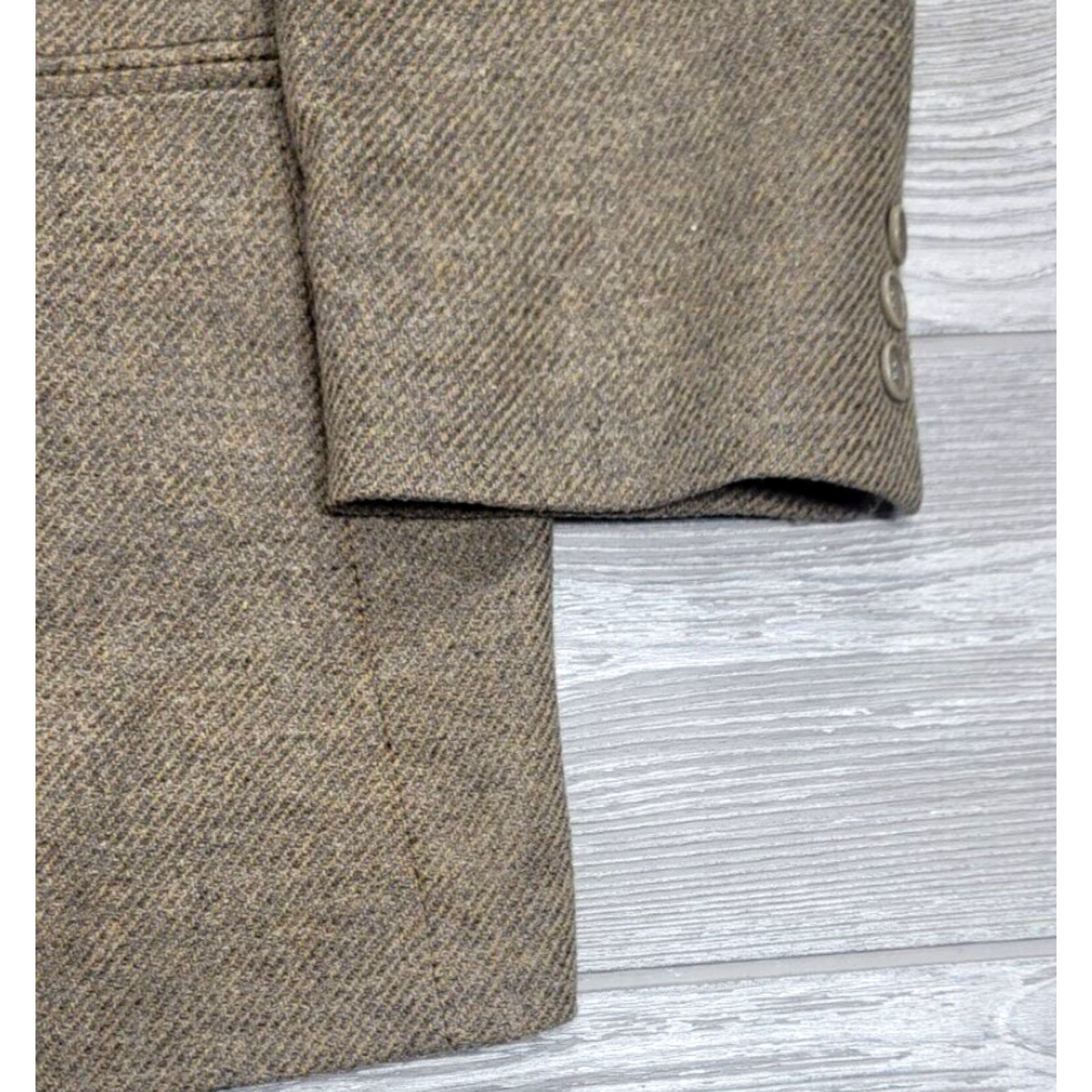 Vintage Metropolitan View Blazer Wool Tweed Brown 44 R Men's One Piece Single-Breasted 3-Button Italy City Classic Vintage Style 90s (if applicable) Mens Size 44R - 6 Thumbnail