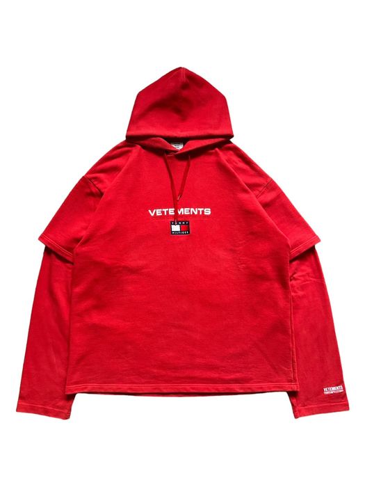 Vetements Vetements x Tommy Hilfiger SS18 Oversized Layered Hoodie